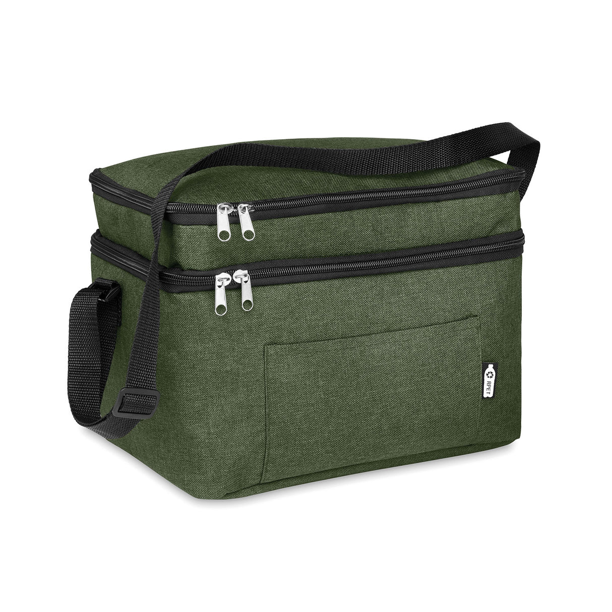 2 osainen kylmälaukku, meleerattu vihreä