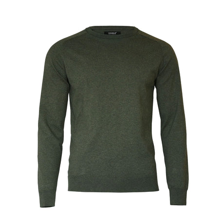 Nimbus Brighton O-Neck puuvillaneule, oliivinvihreä