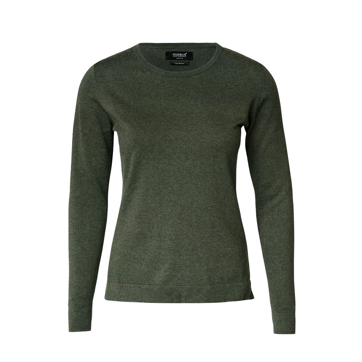 Nimbus Brighton naisten puuvillaneule, oliivinvihreä