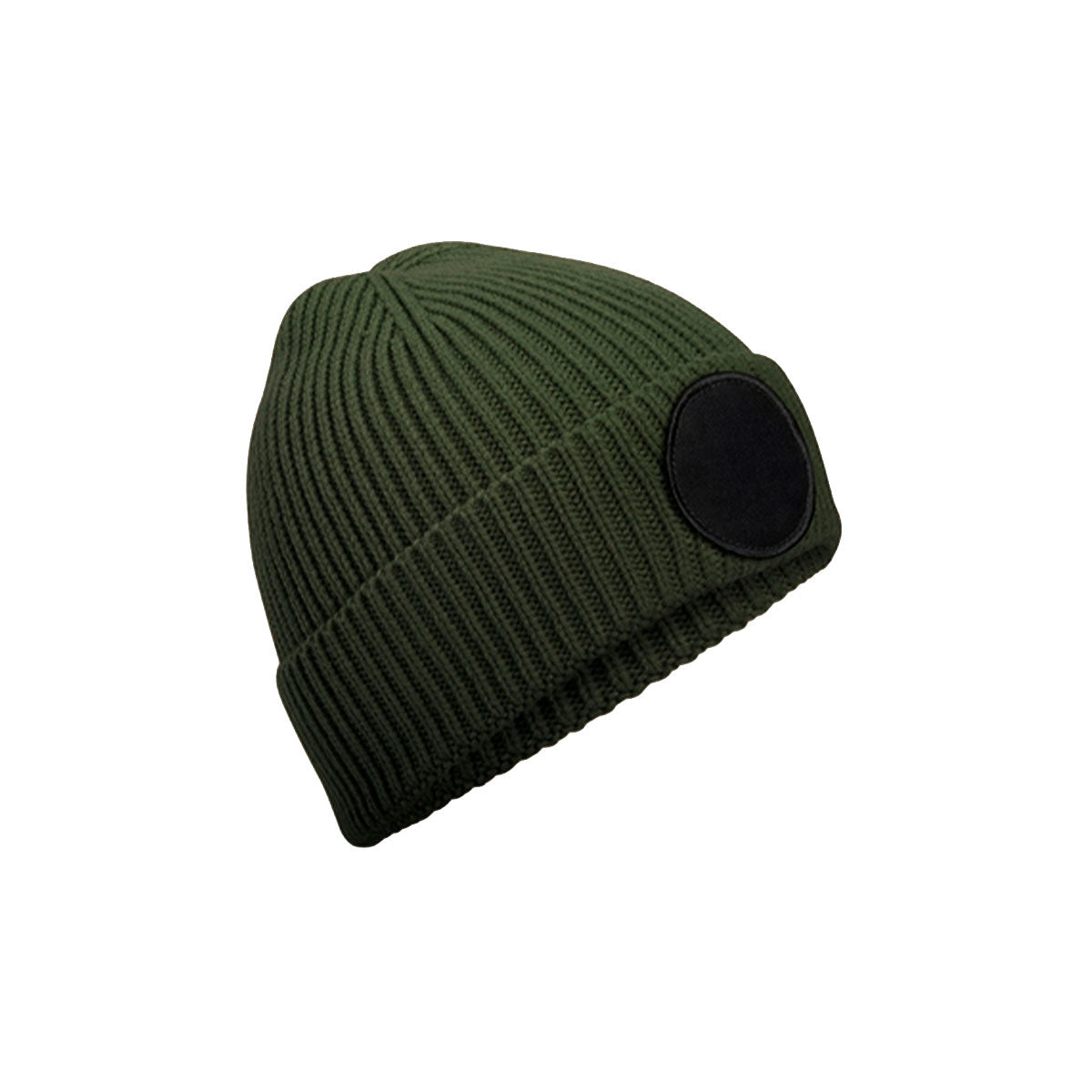Circular Fashion Patch Beanie, olive green, oliivin vihreä pipo