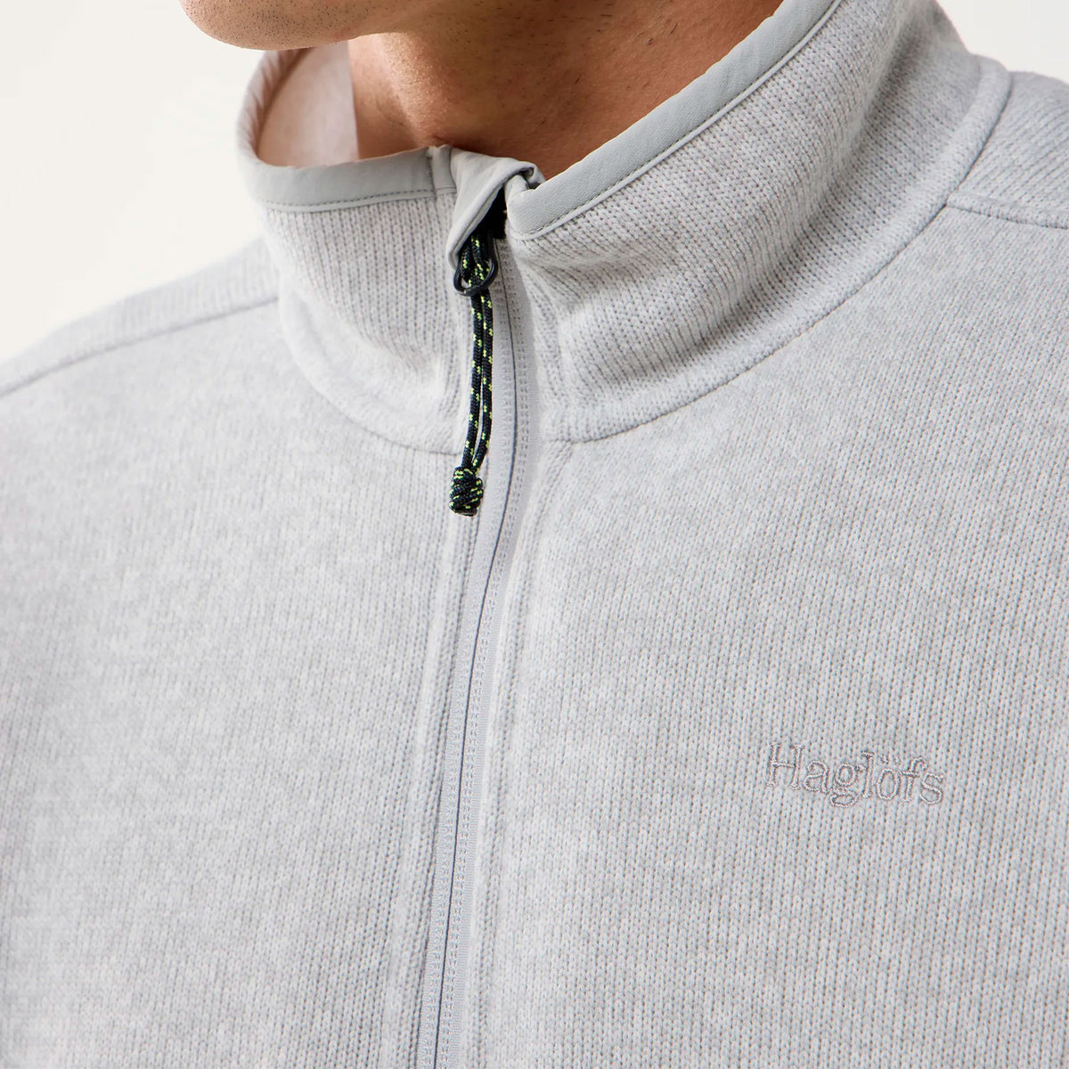 Haglöfs fleecetakki Swook II Mid Jacket, vaaleanharmaa, neulosfleece