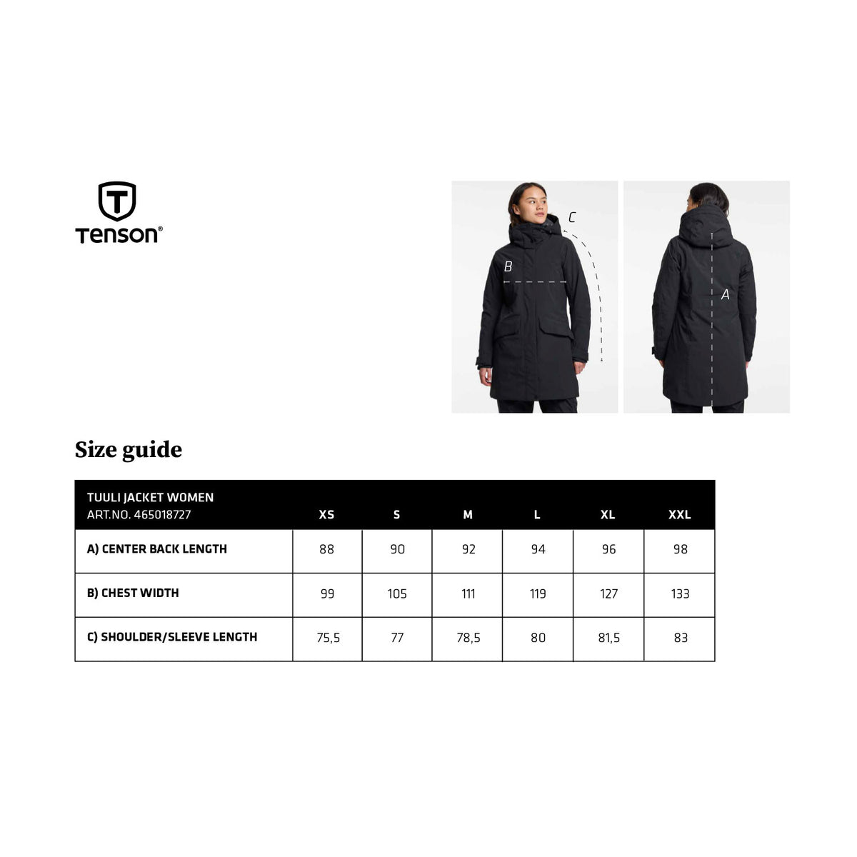 Tenson Tuuli Jacket Naisten talvitakki