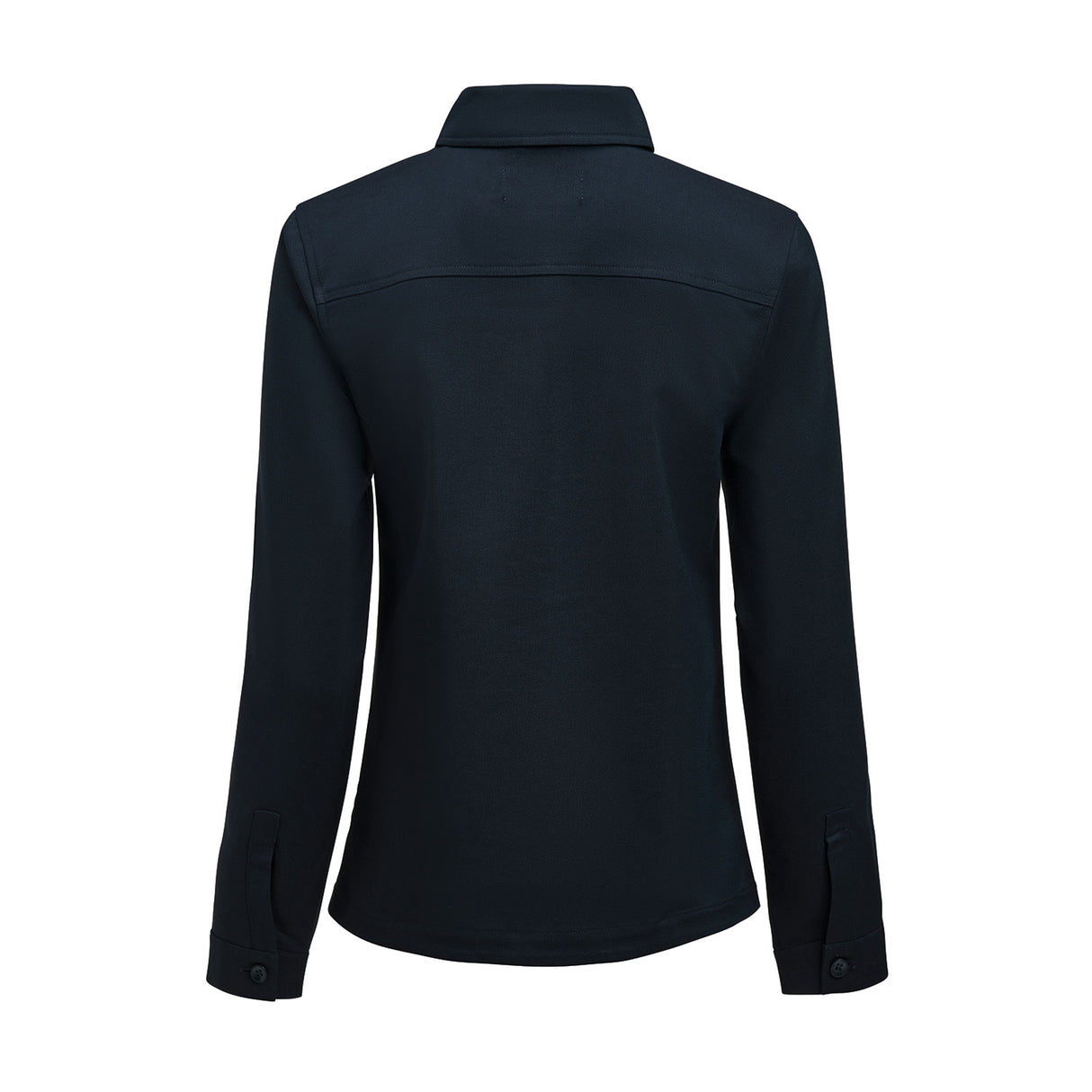 Modern Zip Overshirt Woman, navy, selkä