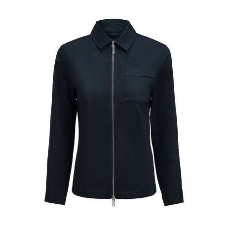 Modern Zip Overshirt Woman, navy