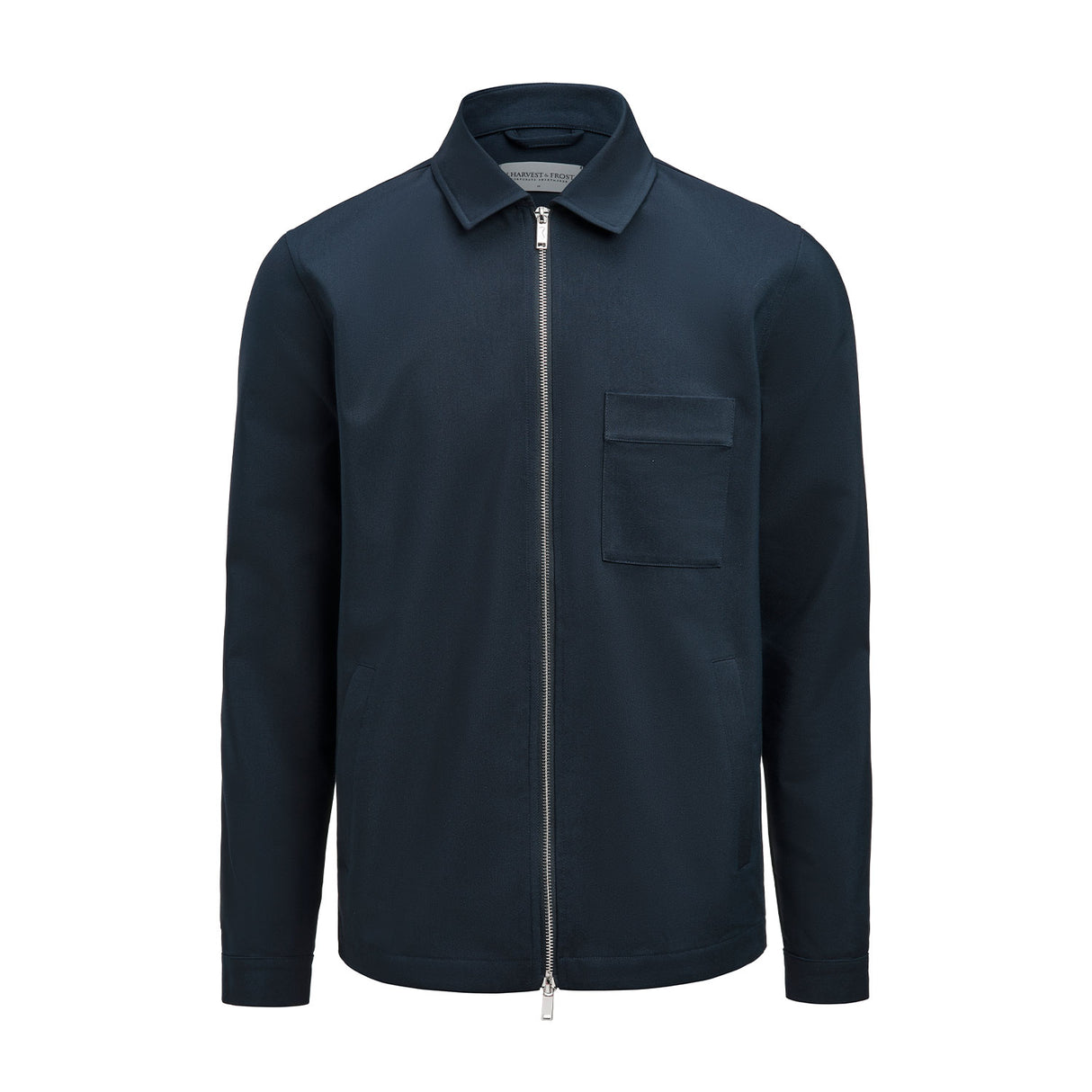 Modern Zip Overshirt, navy