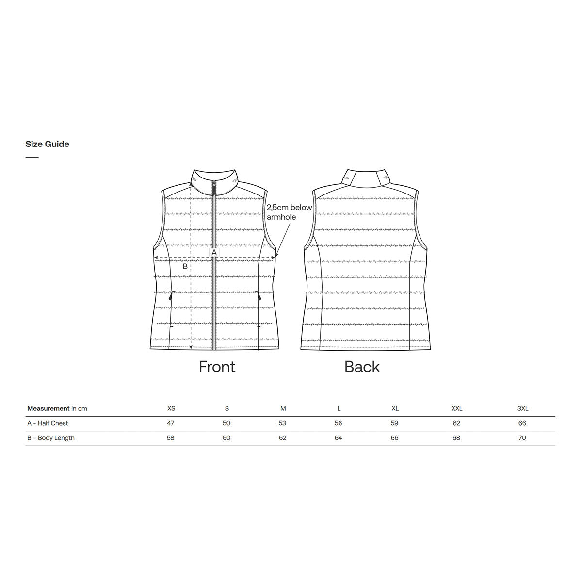 Stella Climber 2.0 kokotaulukko