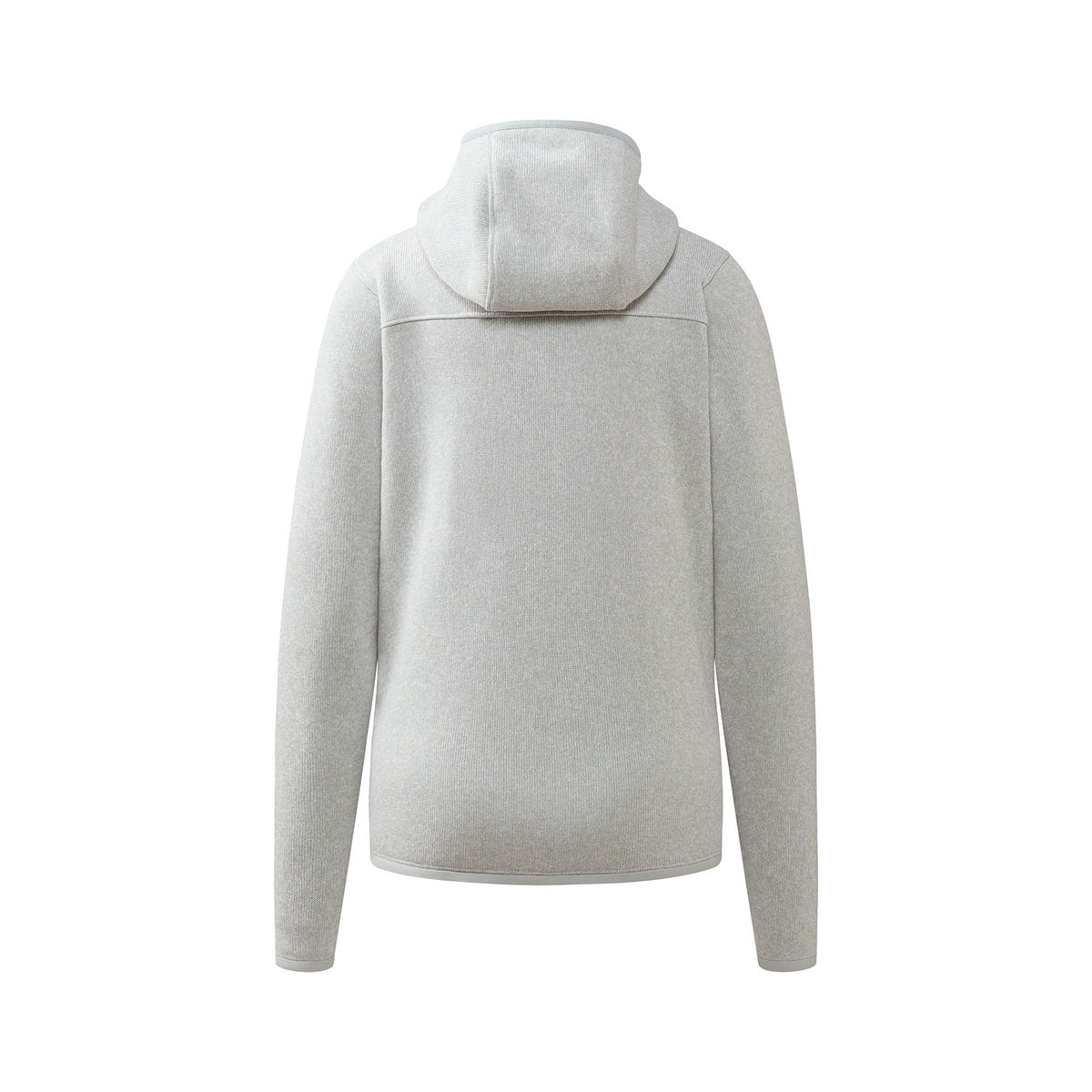 Haglöfs Swook II Mid Hood naisten hupullinen fleecetakki, vaaleanharmaa, selkäpuoli