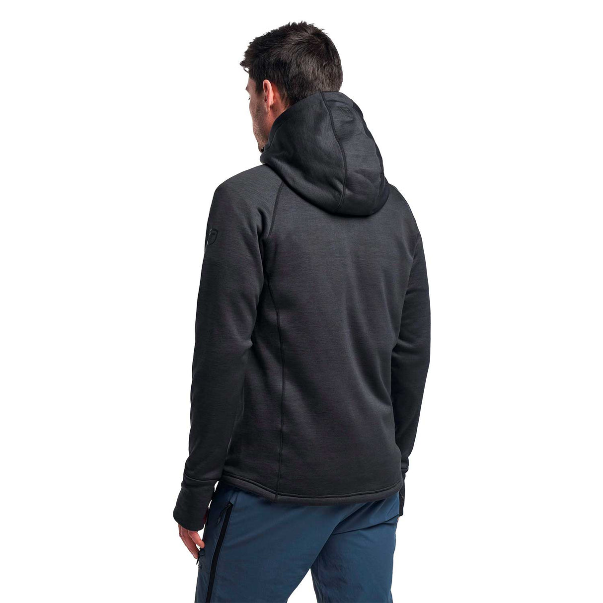 TXlite Hoodie Zip mustan hupparin selkäpuoli