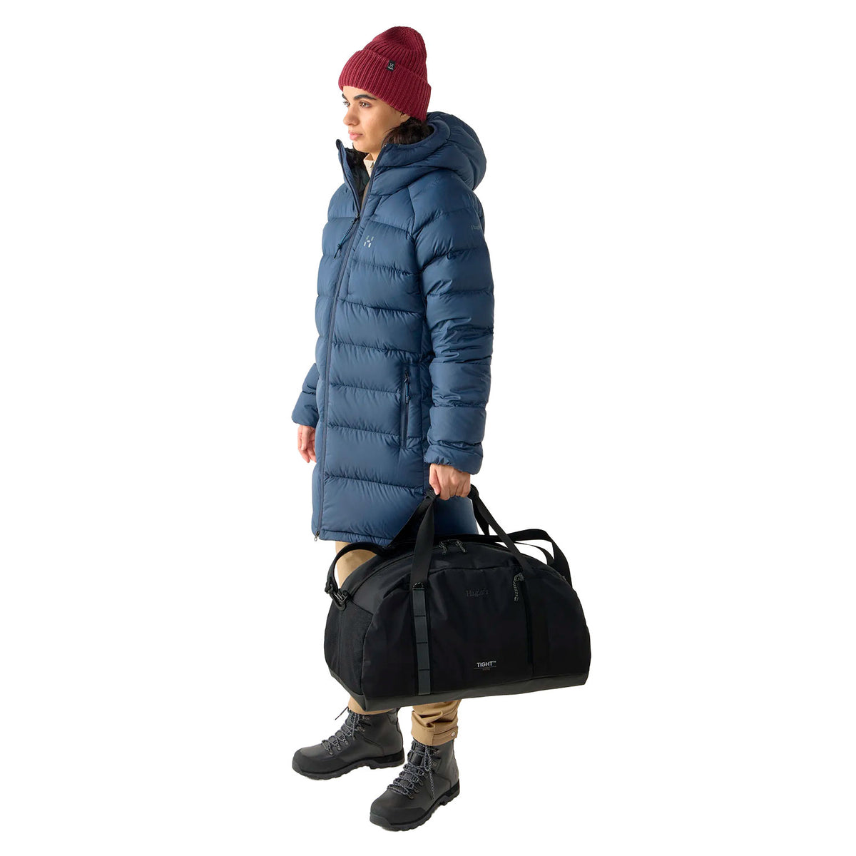 Tight duffle 50, musta duffelilaukku