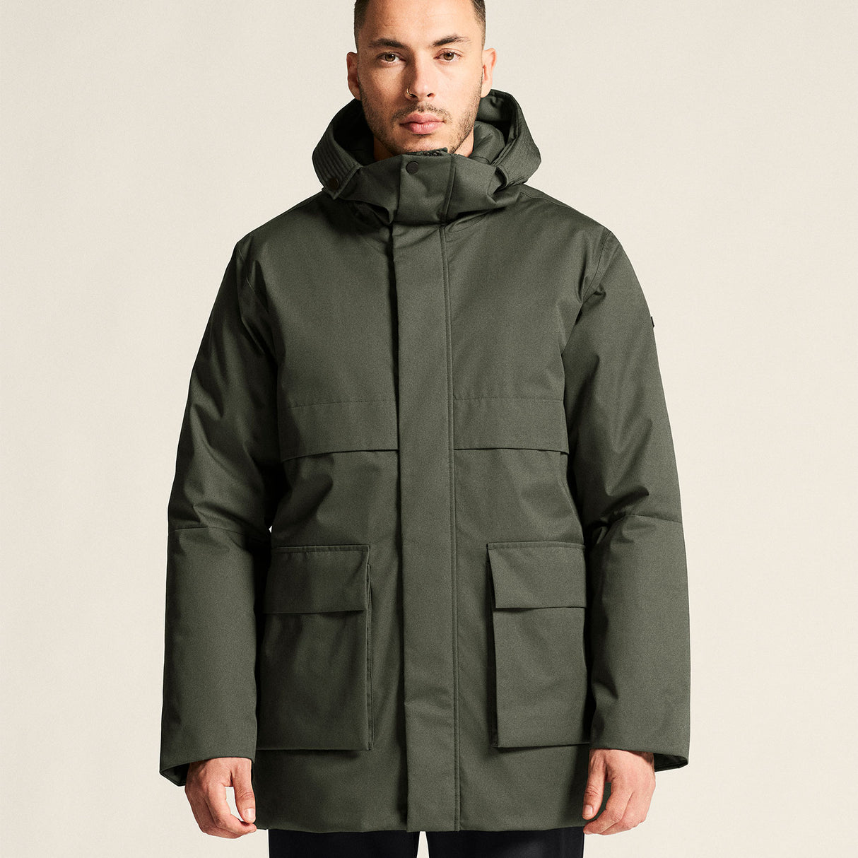 Urban Padded Parka M vihreä parkatakki