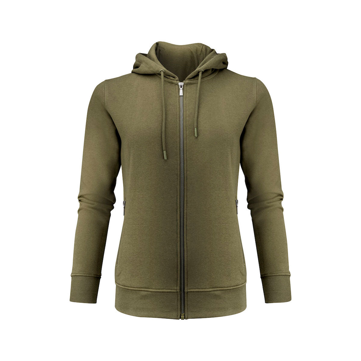 Westwood Heights Woman oliivin vihreä naisten vetoketjuhuppari