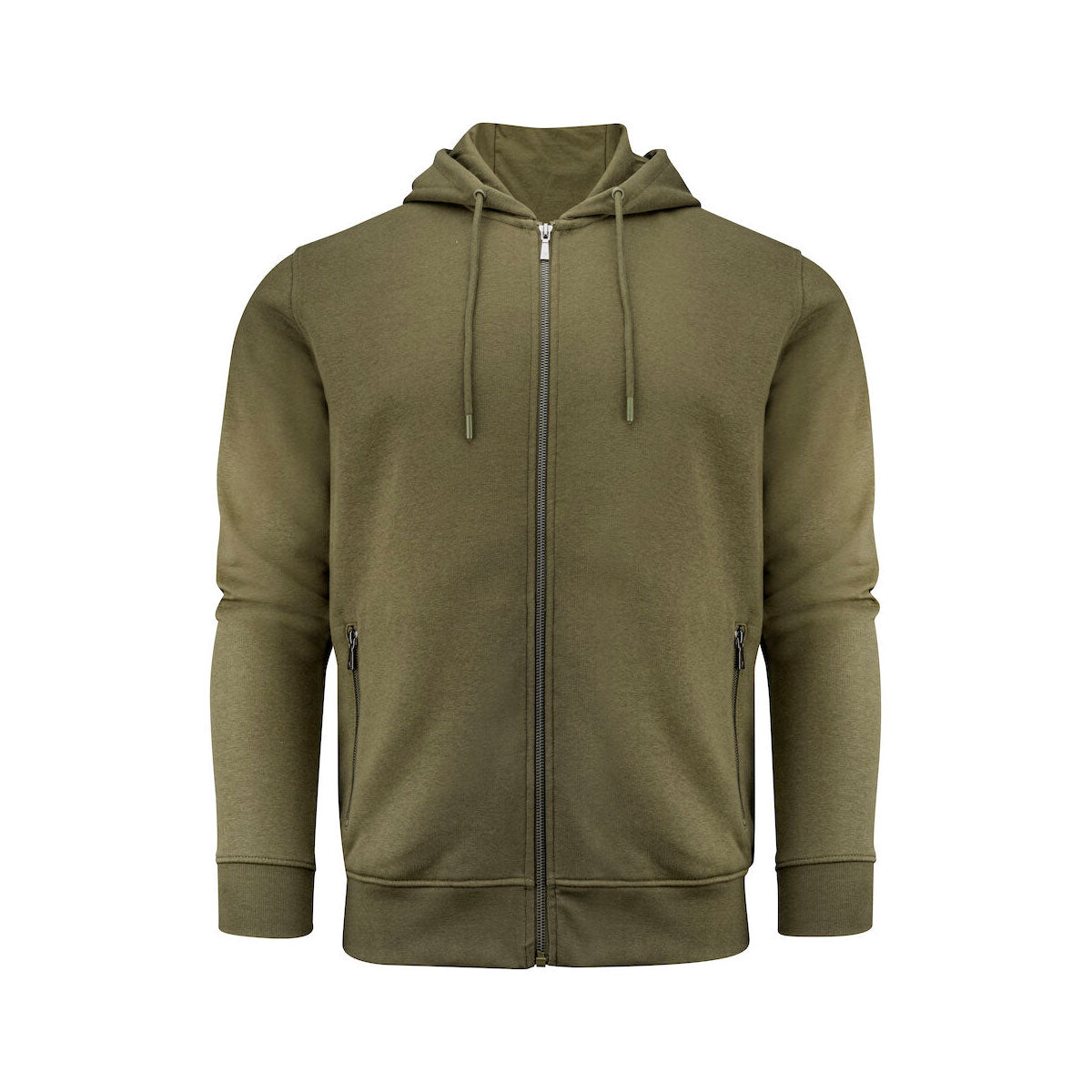 Westwood Heights oliivin vihreä vetoketjuhuppari