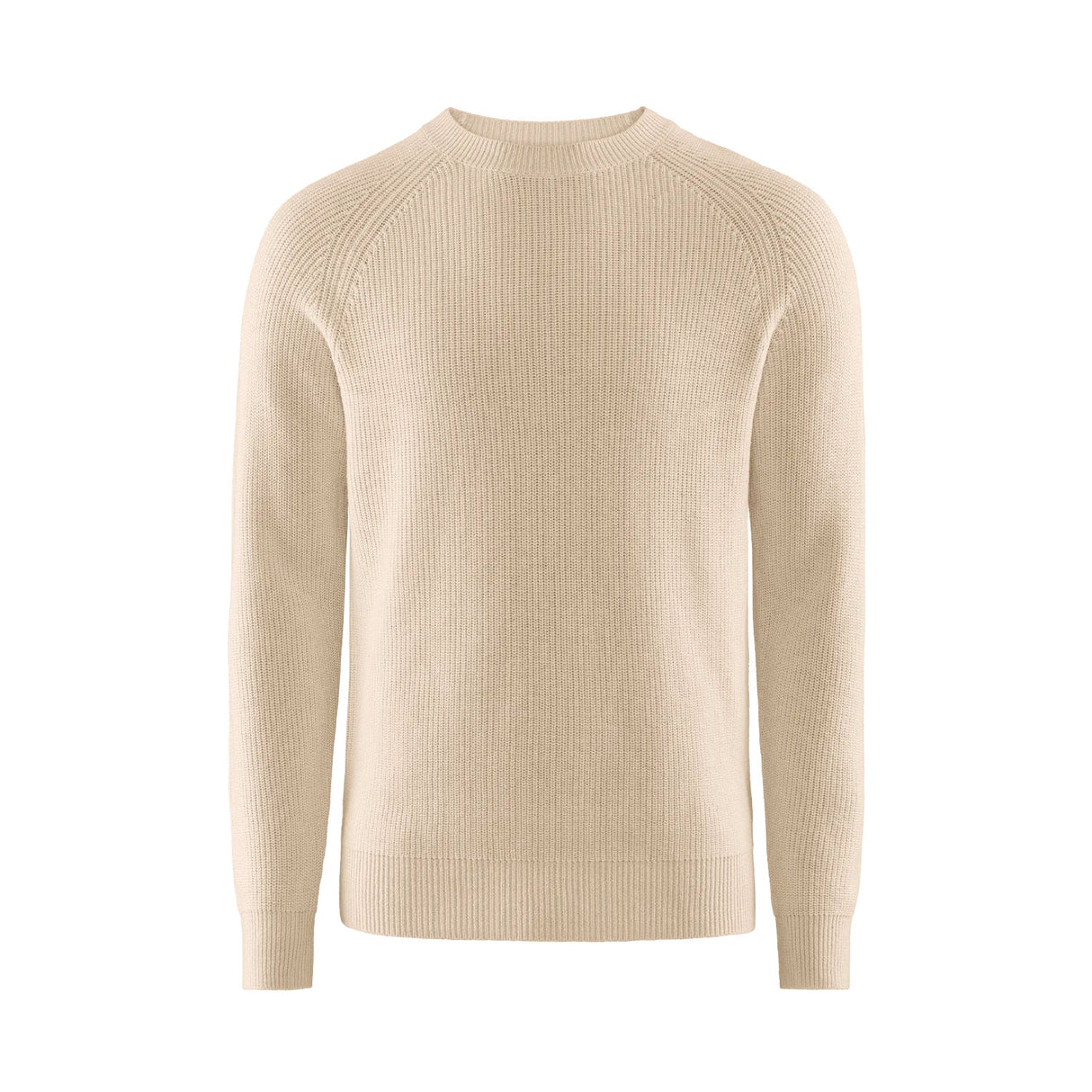 berkeley Hayward Ribbed Crew Neck luonnonvalkoinen miesten neulepusero