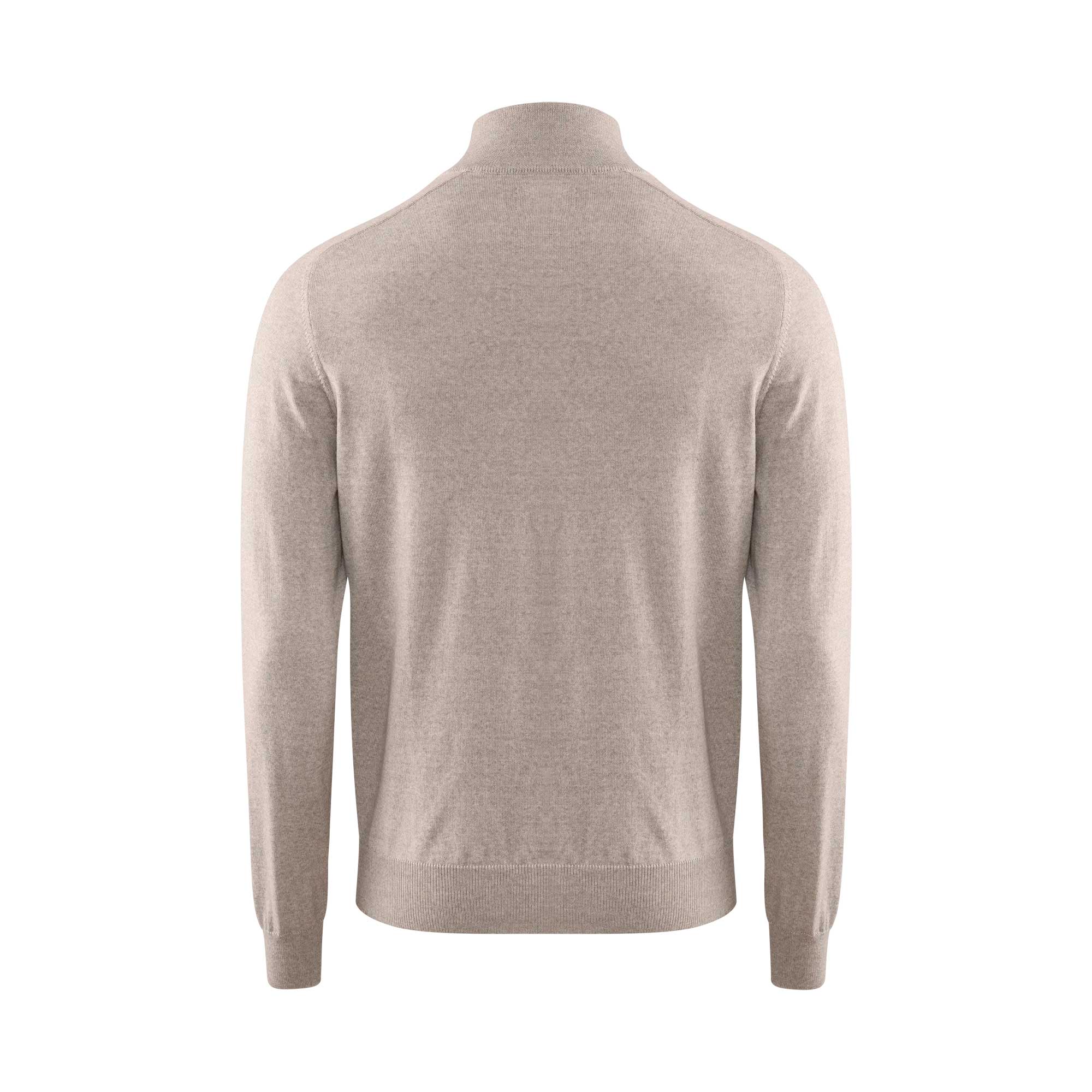 berkeley Wilton Merino Halfzip, hiekka, selkä