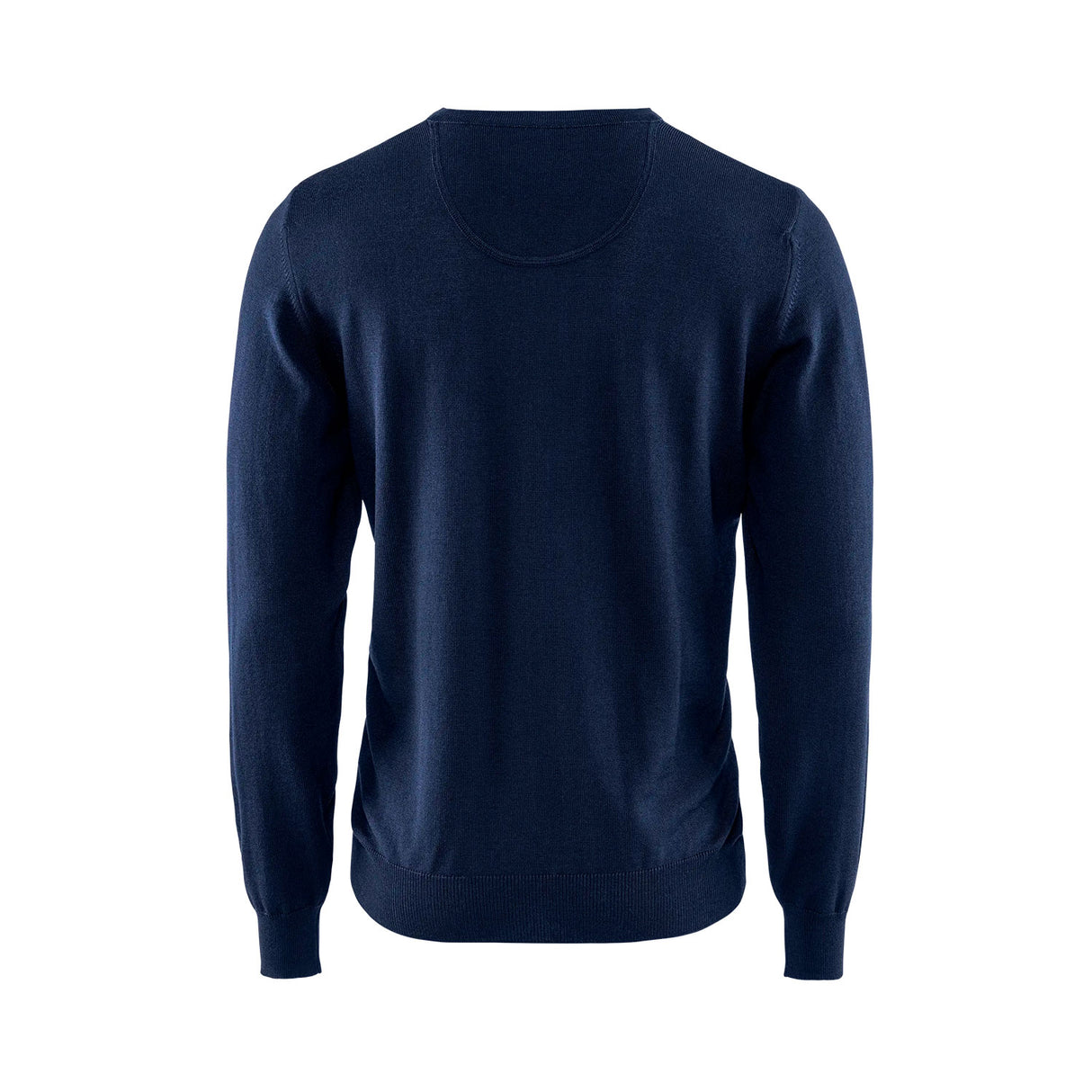 Berkeley Wilton Merino V-neck navy, selkä