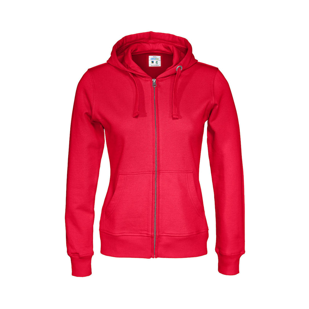 cottover vetoketjuhuppari lady punainen