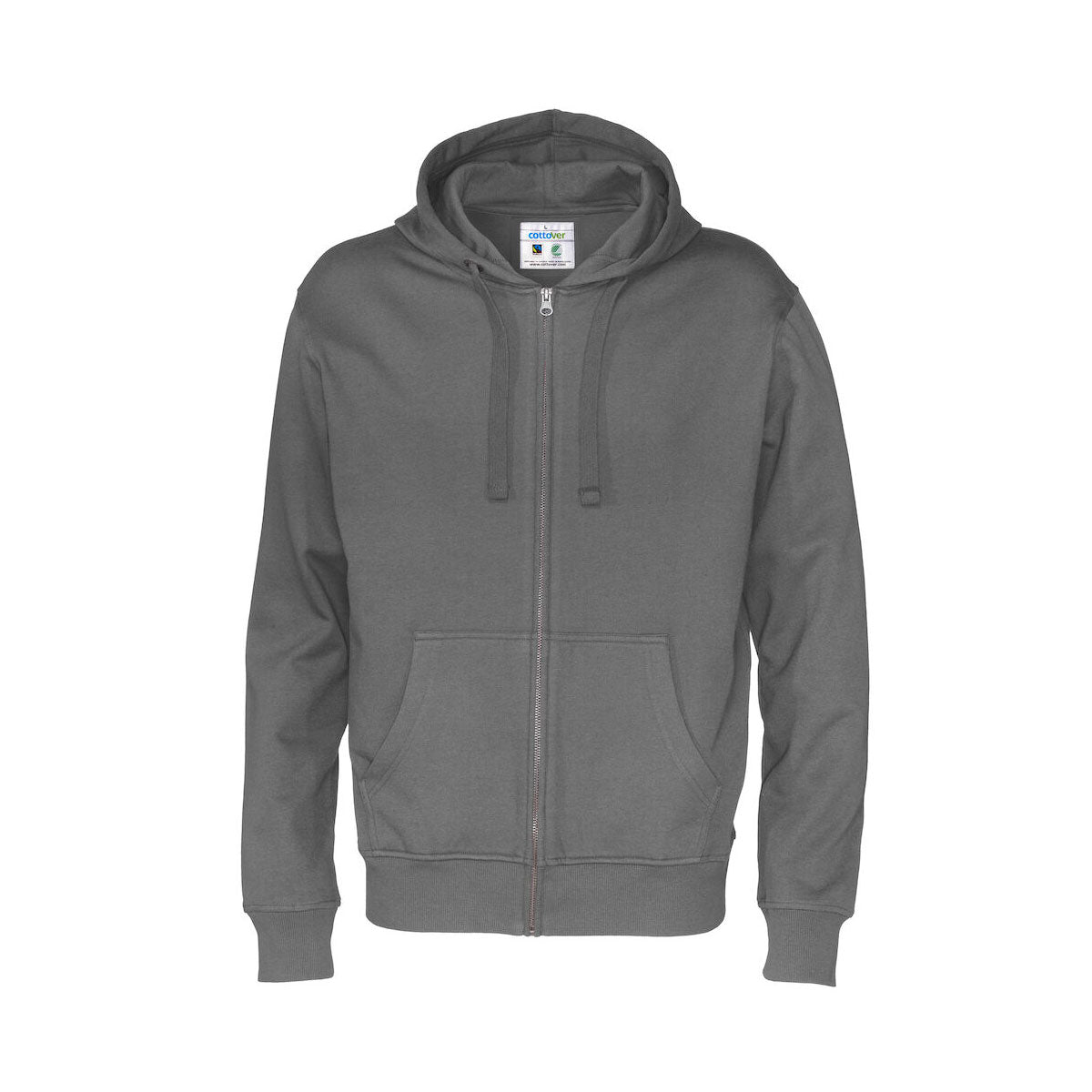 cottover vetoketjuhuppari tummanharmaa