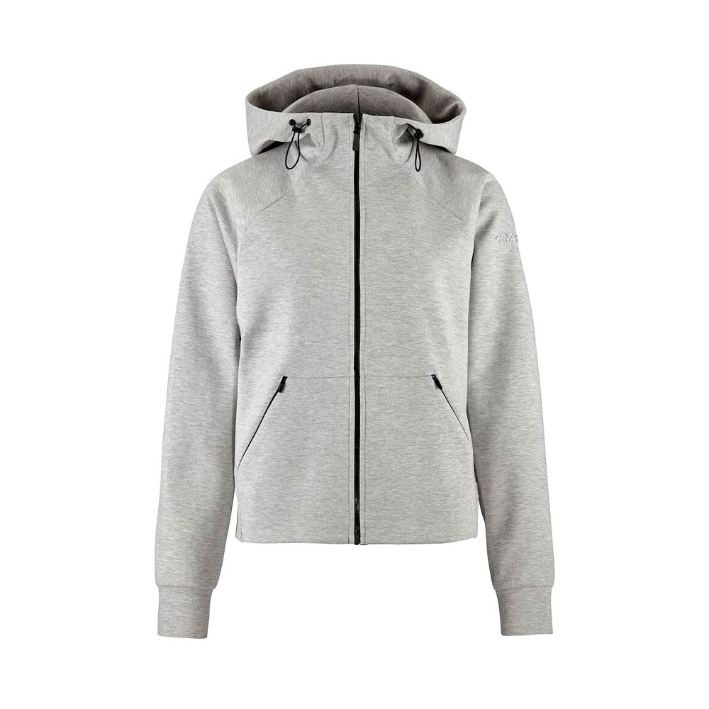 craft ADV Join FZ Hoodie naisten vetoketjuhuppari harmaa