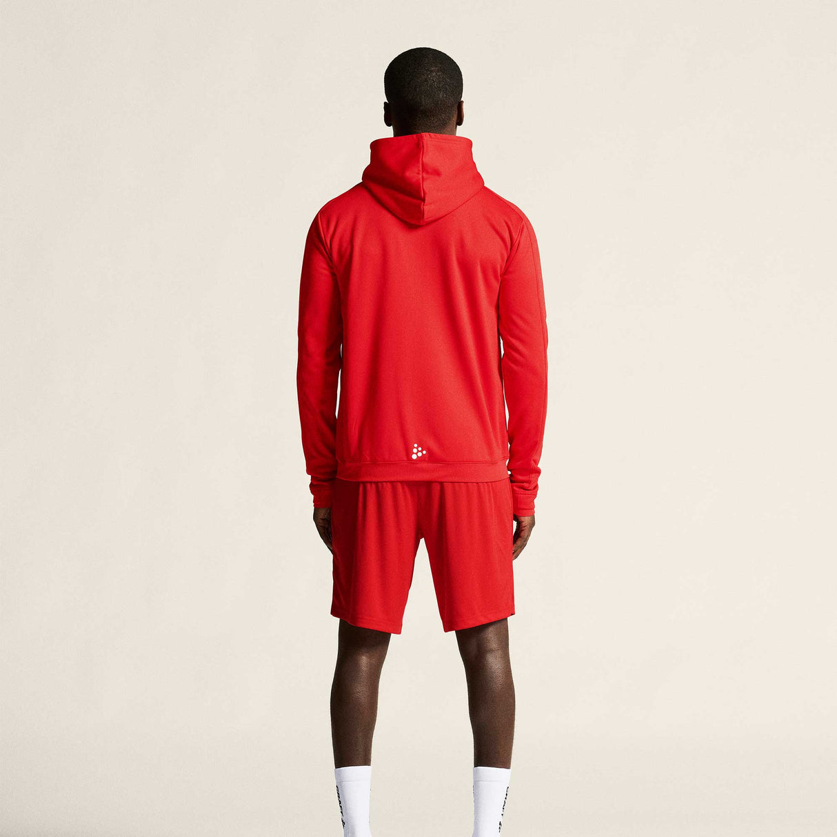 craft Evolve 2.0 Brushed Hood Jacket punainen, selkä