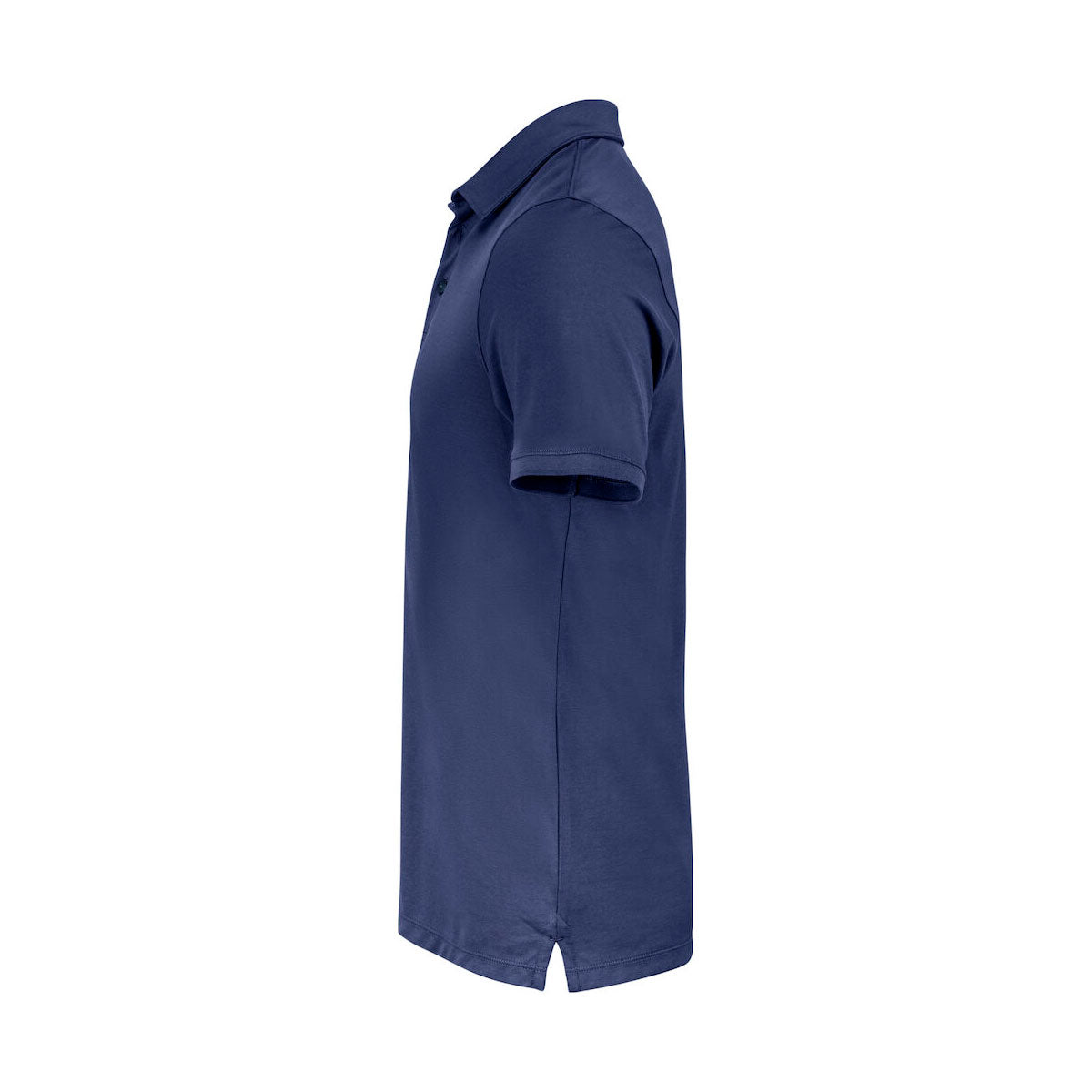 Cutter & Buck Oceanside Stretch Polo tummansininen, vasen hiha ja sivuprofiili