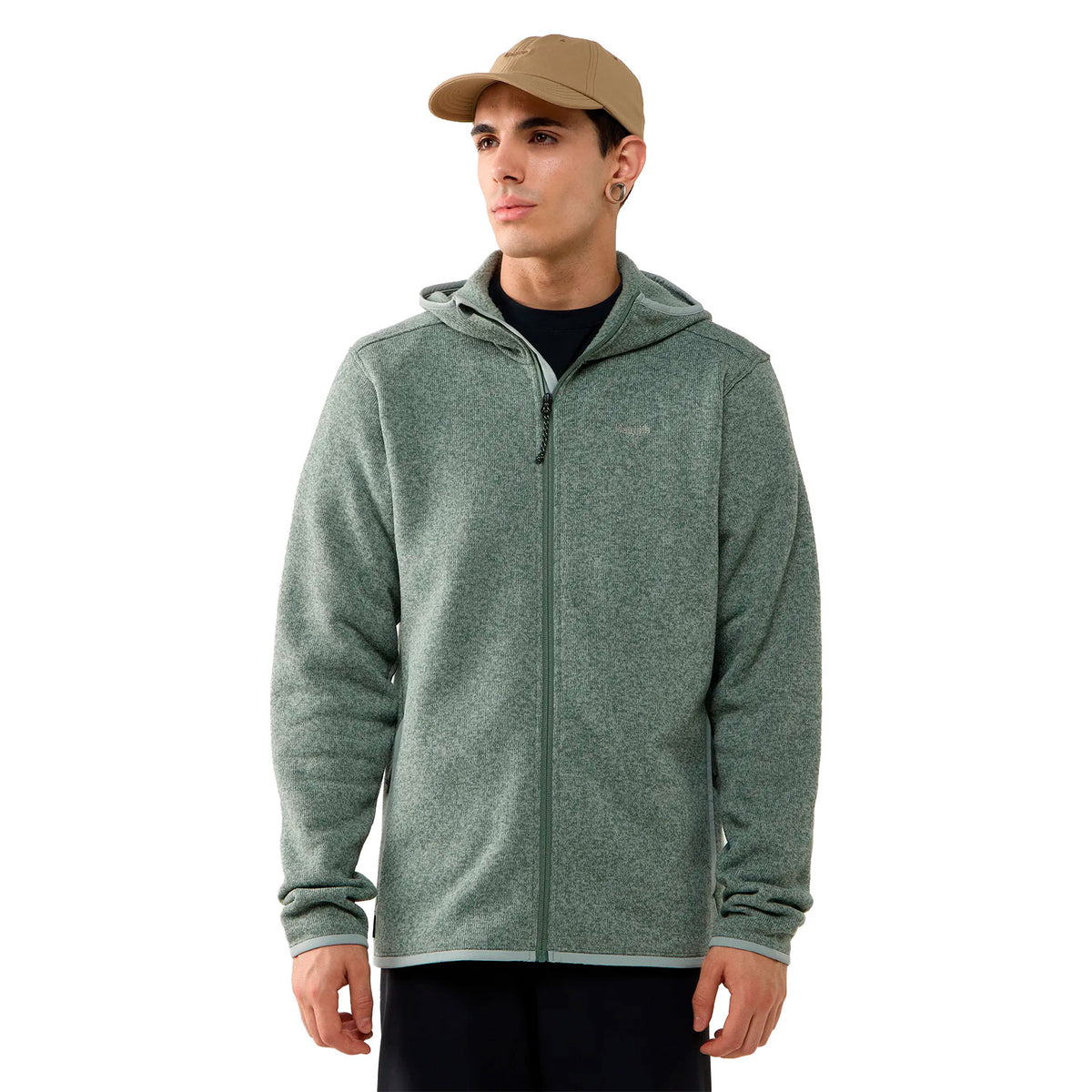 Haglöfs Swook II Mid Hood fleecehuppari, meleerattu vihreä
