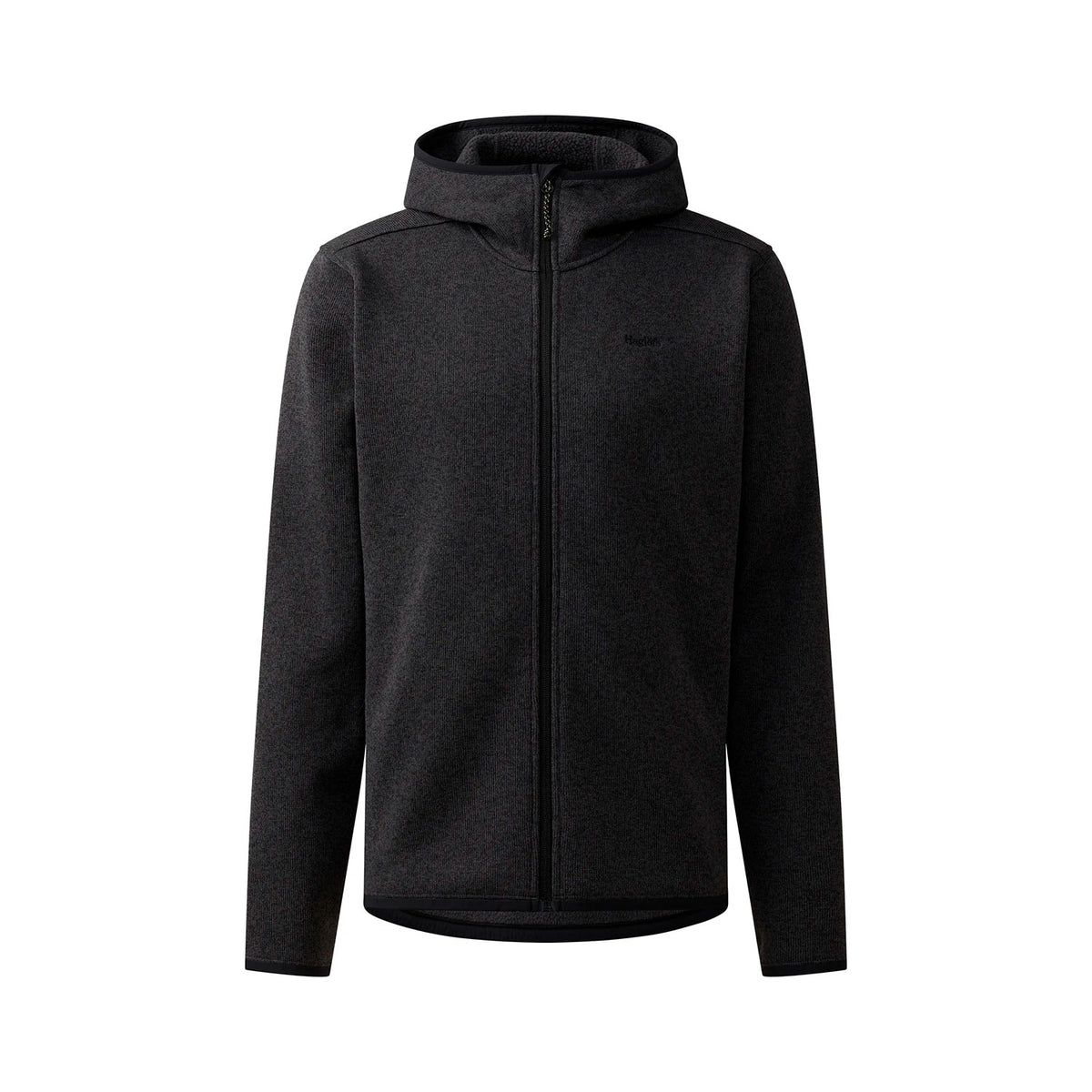 Haglöfs Swook II Mid Hood fleecetakki hupulla, meleerattu musta