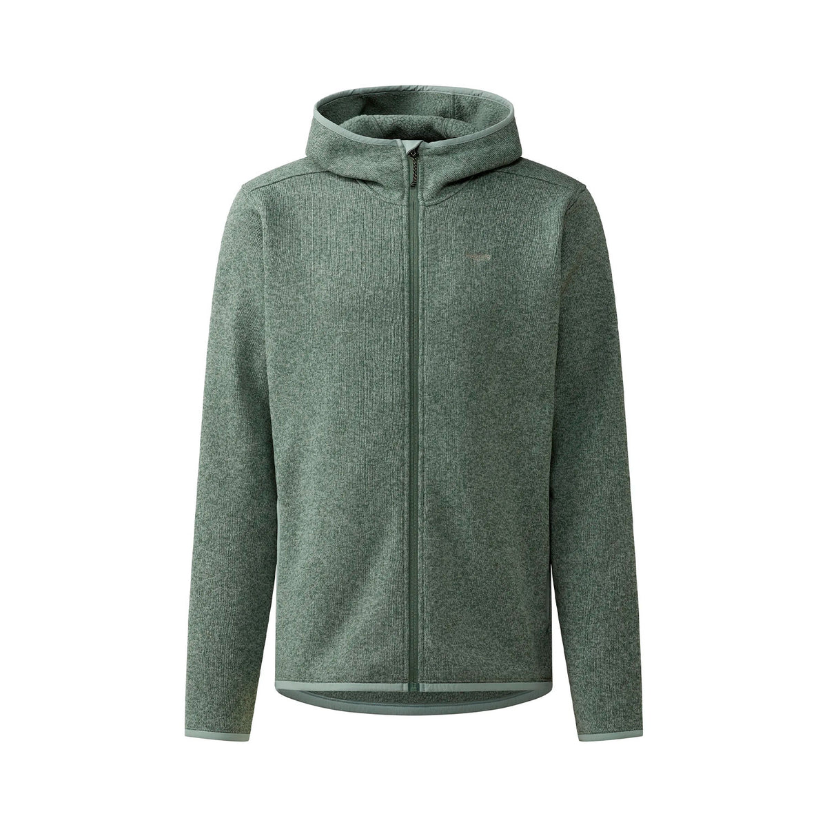 Haglöfs Swook II Mid Hood fleecetakki hupulla, meleerattu vihreä