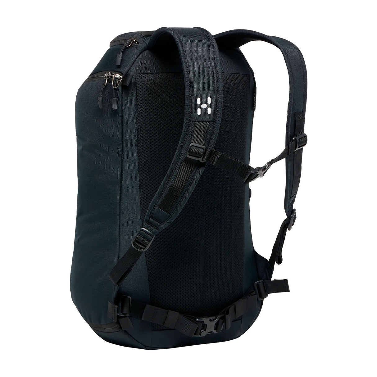 Haglöfs Corker large reppu, musta, selkäpaneeli, olkahihnat