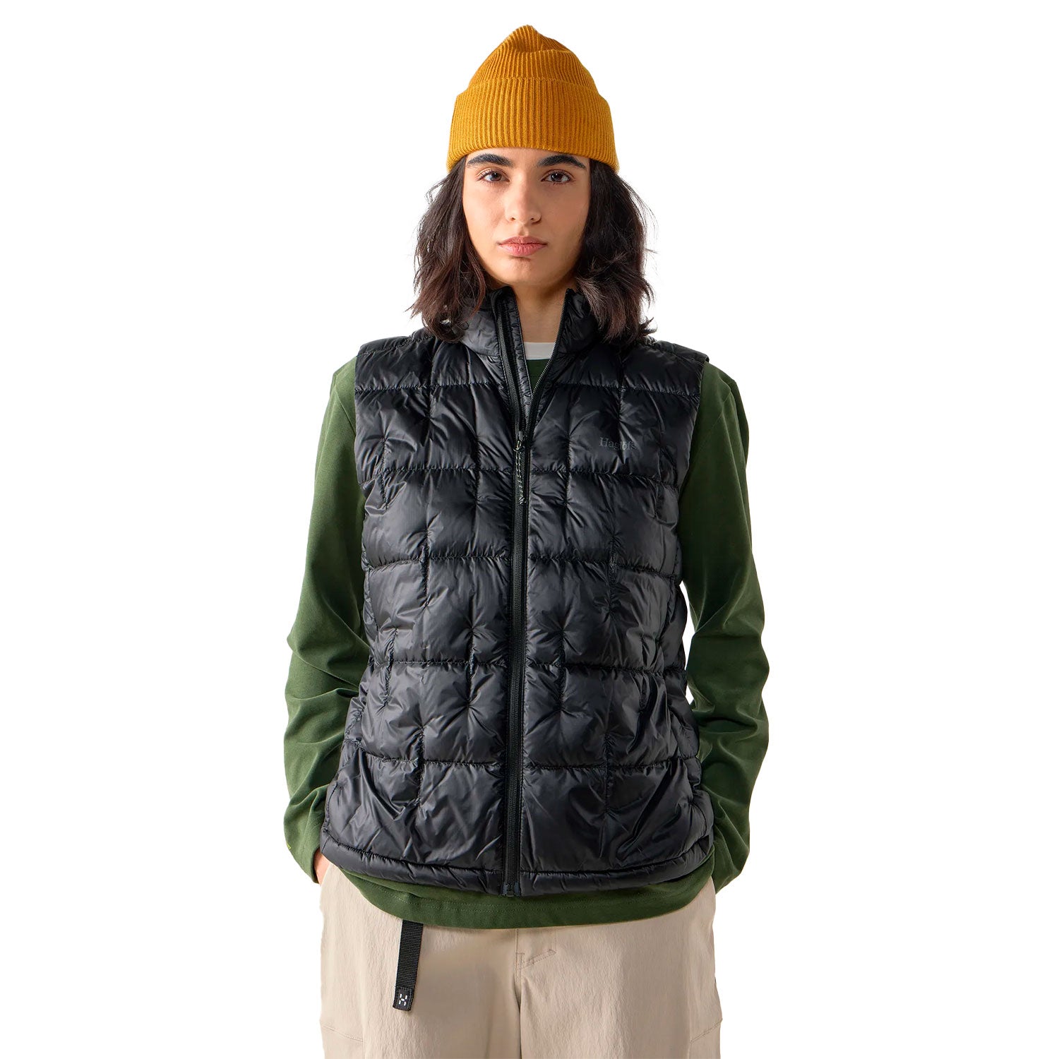 haglöfs hede down vest, true black