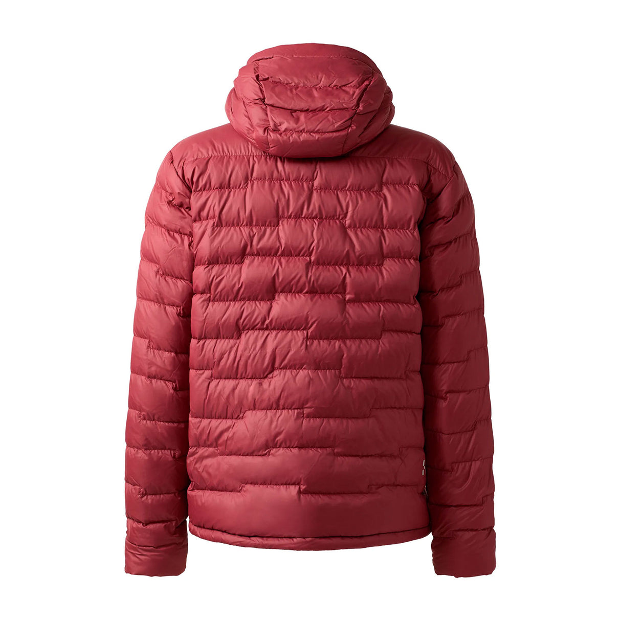 Haglöfs kevytuntuvatakki hupulla, tummanpunainen, selkä