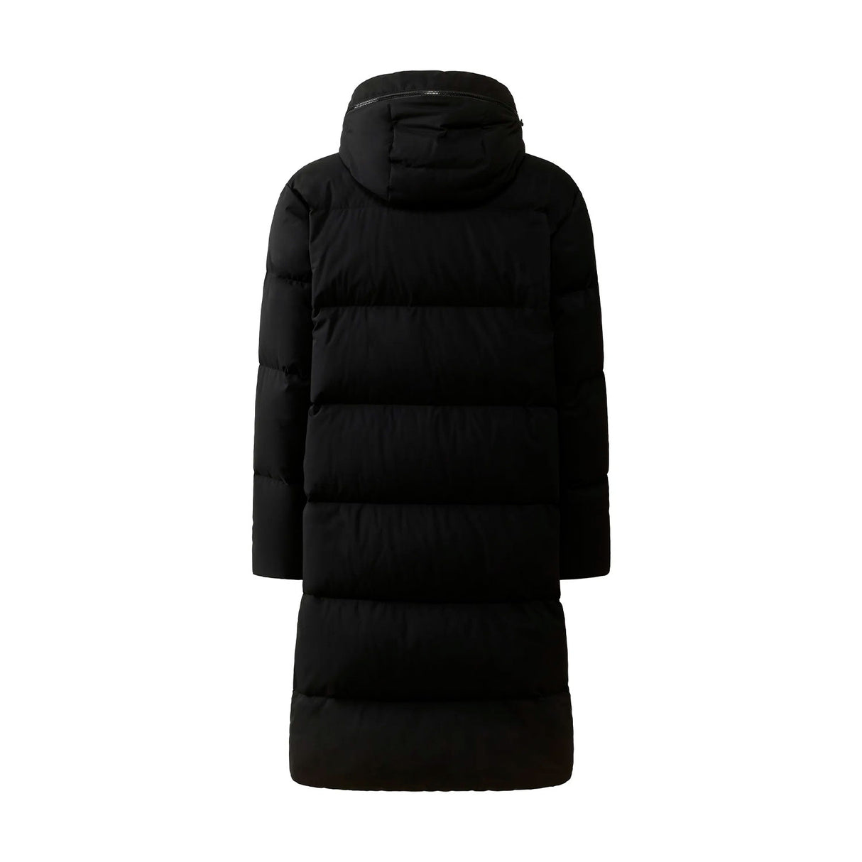 haglöfs liden pitkä untuvatakki, musta, selkä