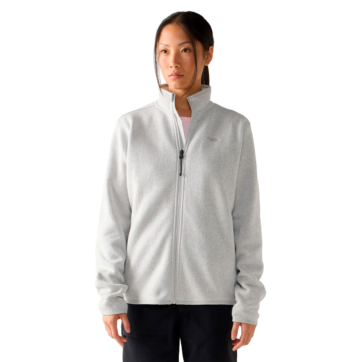 haglöfs naisten fleecetakki Swook II Mid Jacket, vaaleanharmaa