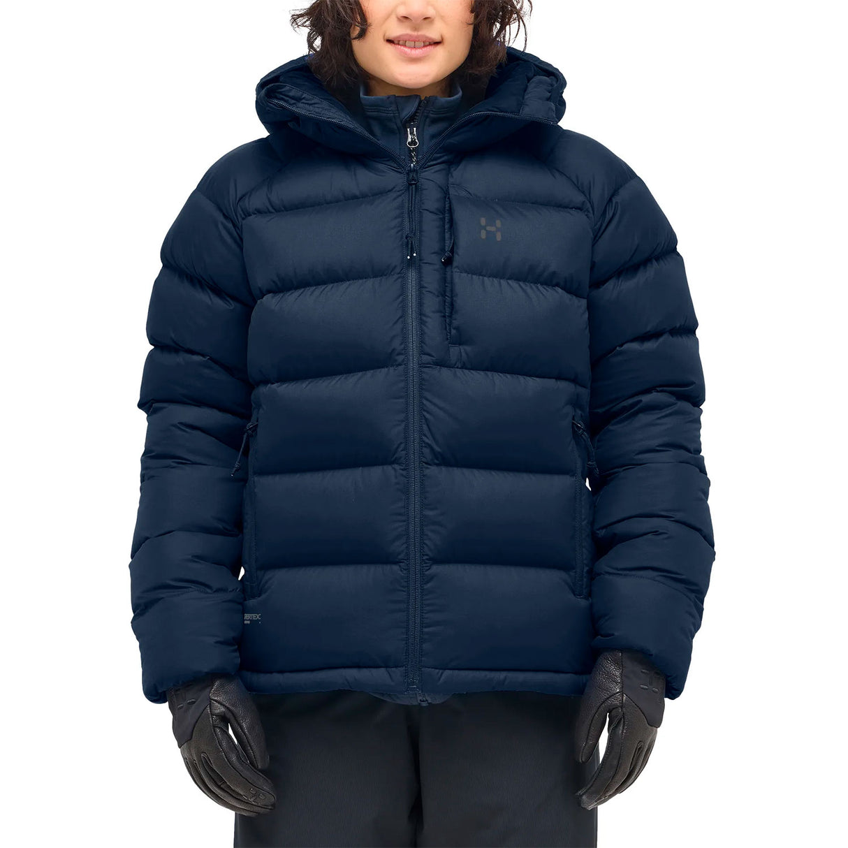 haglöfs naisten untuvatakki tummansininen