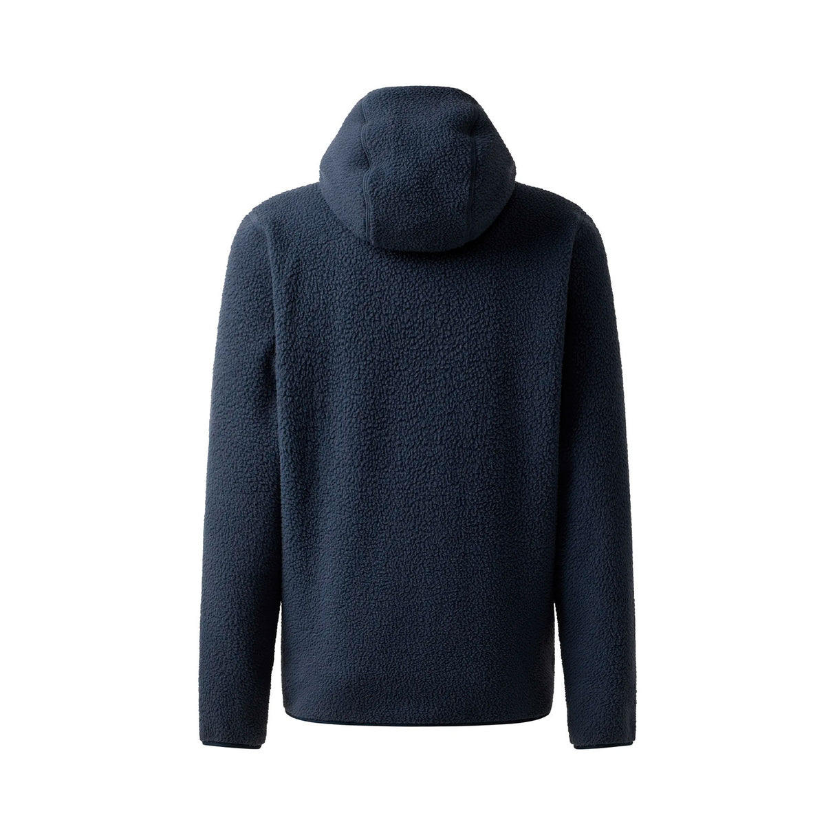 haglöfs pörröinen fleecetakki hupulla, tummansininen, selkä