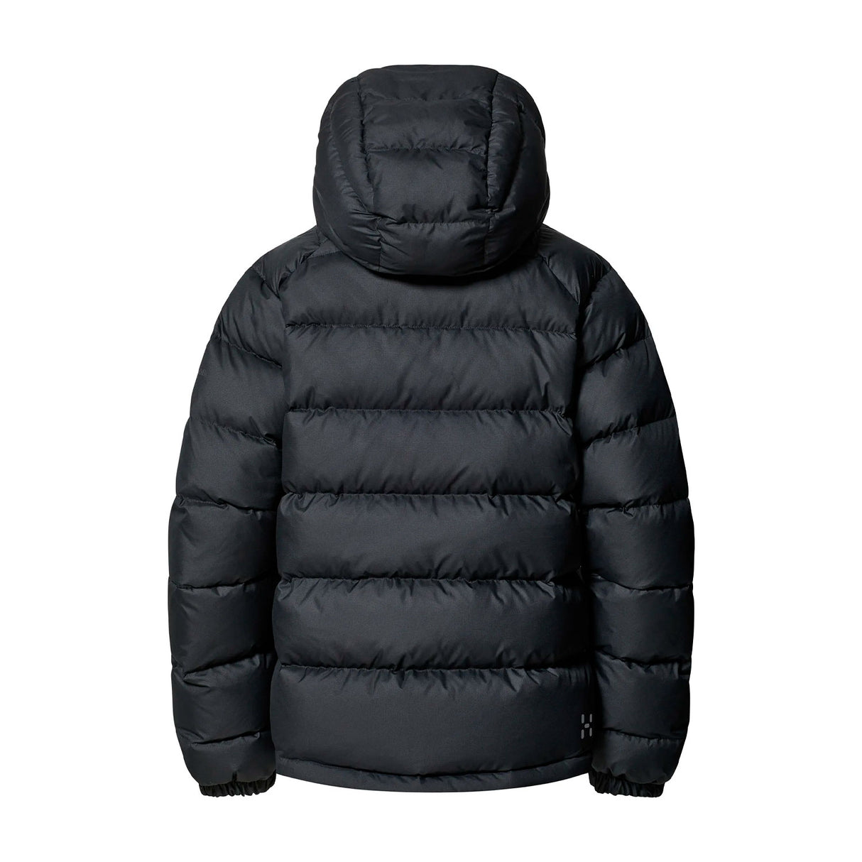 haglöfs untuvatakki naisten musta selkä