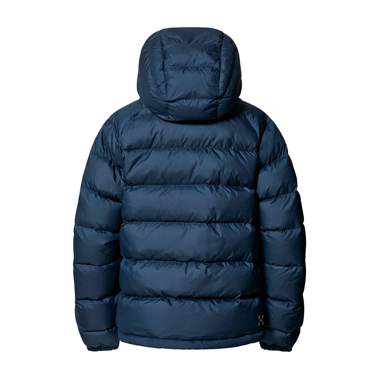 haglöfs untuvatakki naisten tummansininen selkä