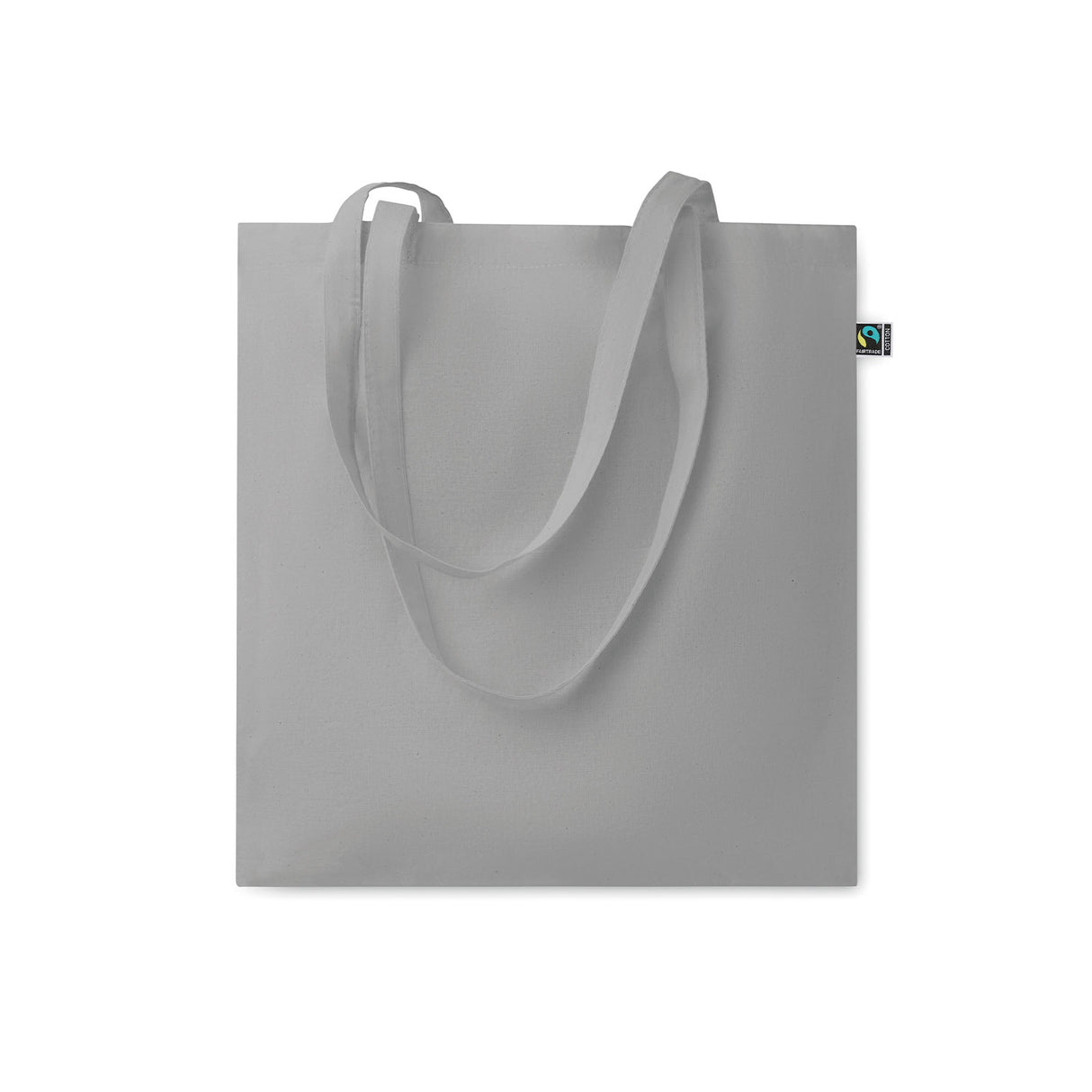 harmaa fairtrade puuvillakassi