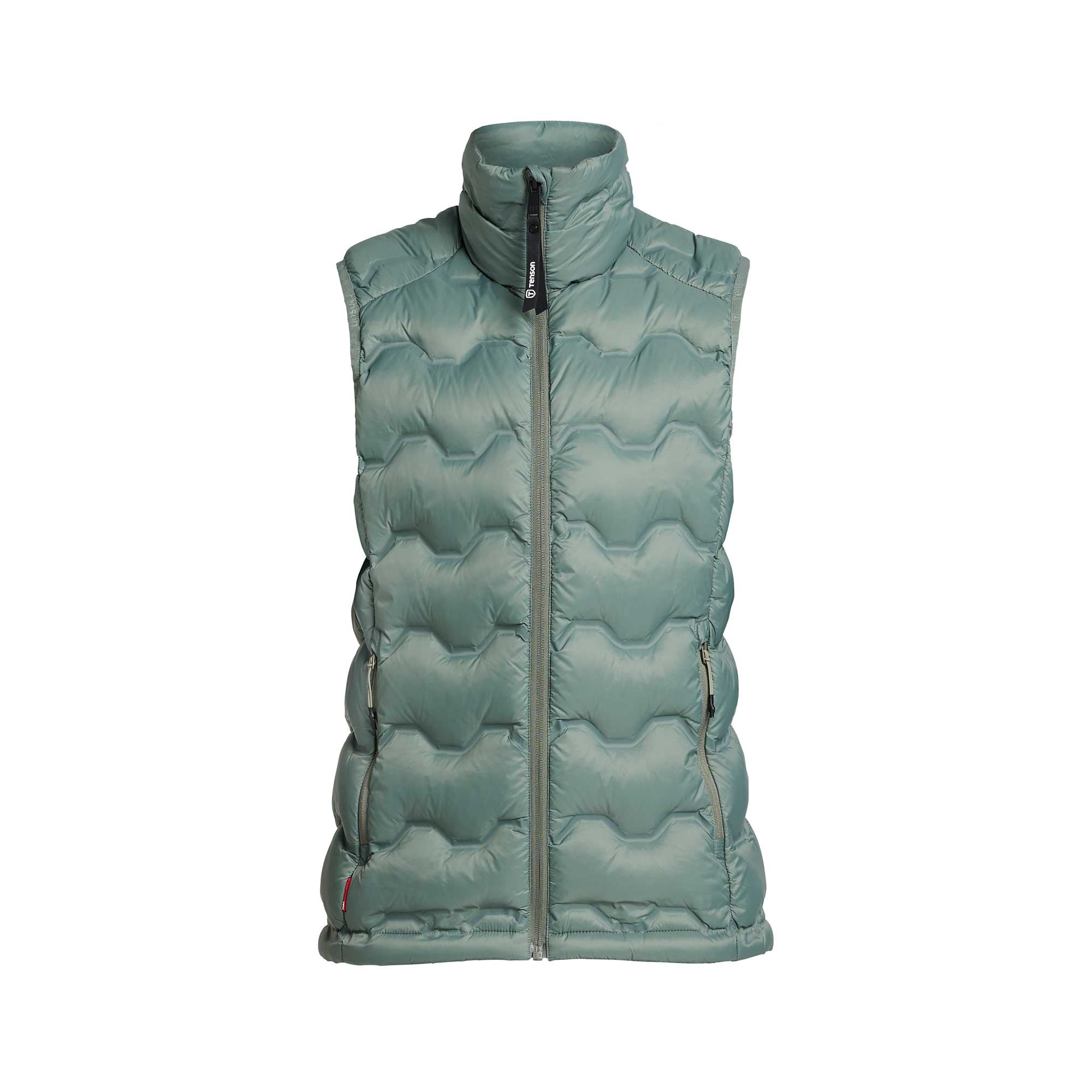 harmaanvihreä Tenson TXlite Shibui Down Vest Women naisten untuvaliivi