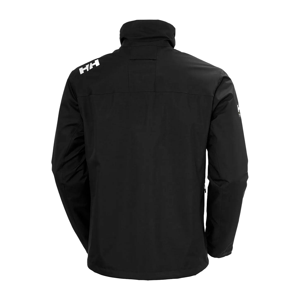 Helly Hansen crew midlayer sailing jacket 2.0 mustan takin selkäpuoli