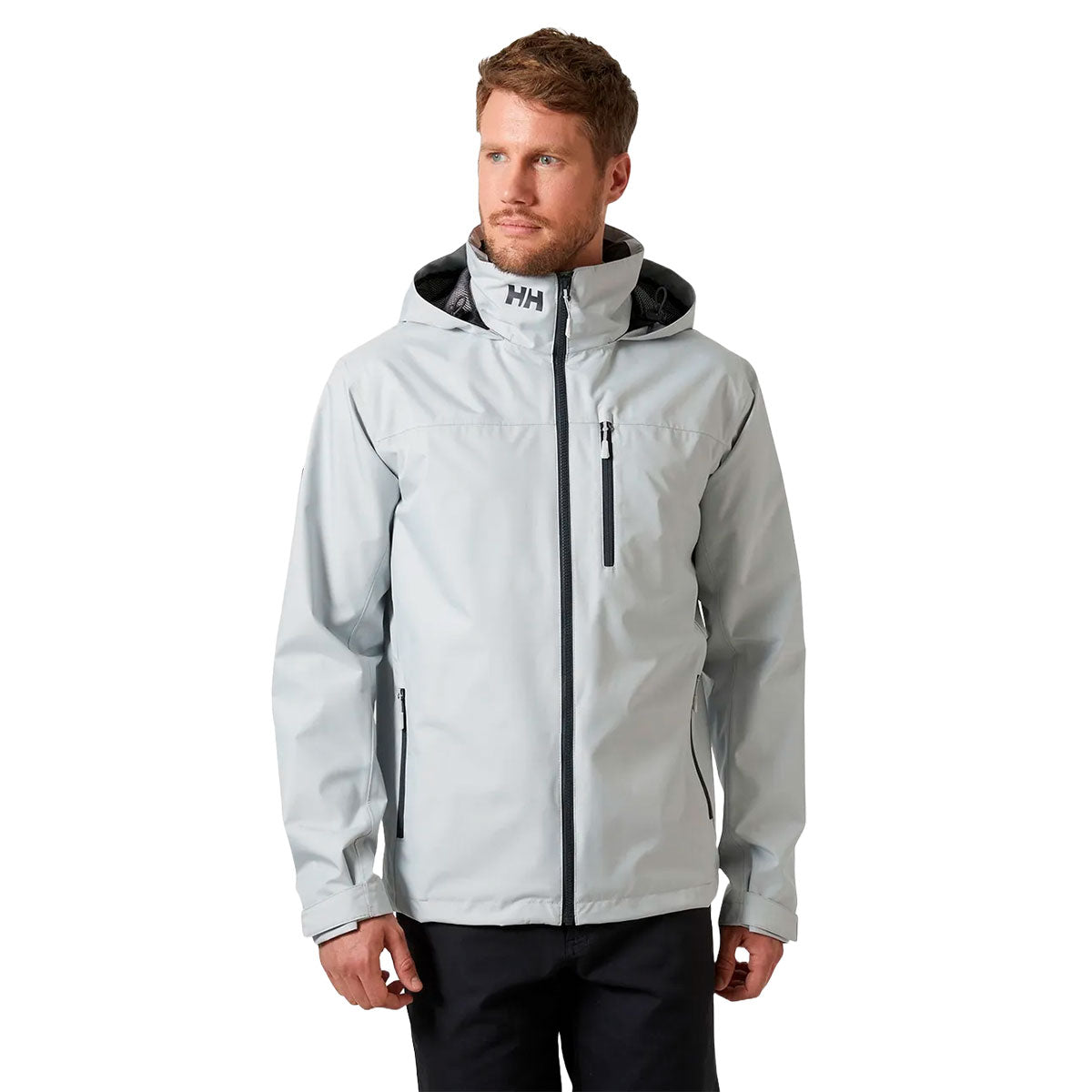 Helly Hansen Crew Hooded Jacket 2.0, vaaleanharmaa
