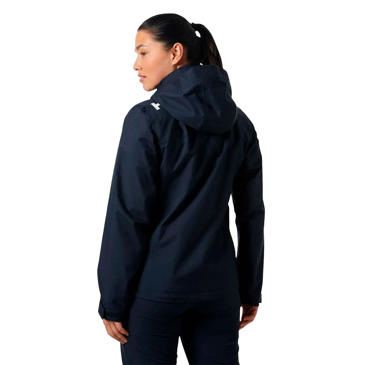 helly hansen naisten crew hooded jacket 2.0, navy, selkä