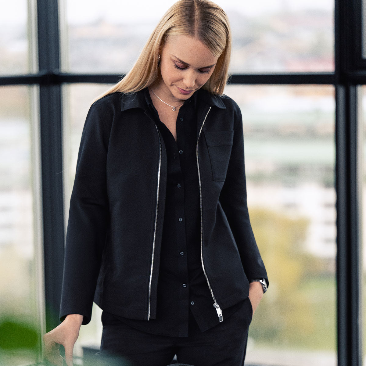 J.Harvest & Frost Modern Zip Overshirt Woman