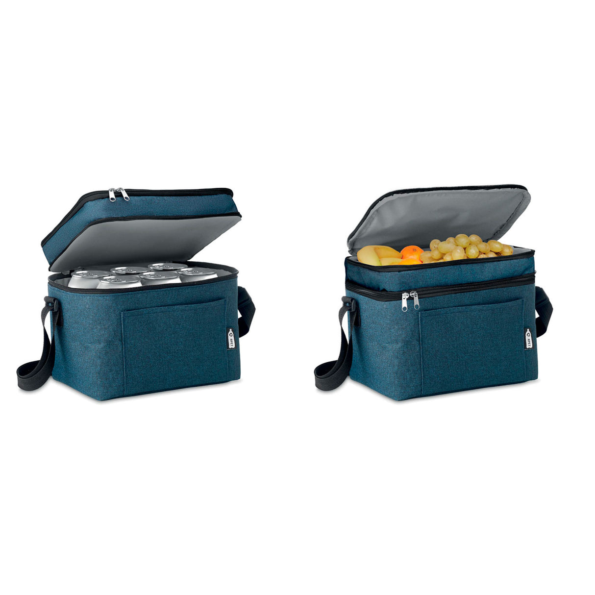 kaksiosainen kylmälaukku, sininen meeerattu