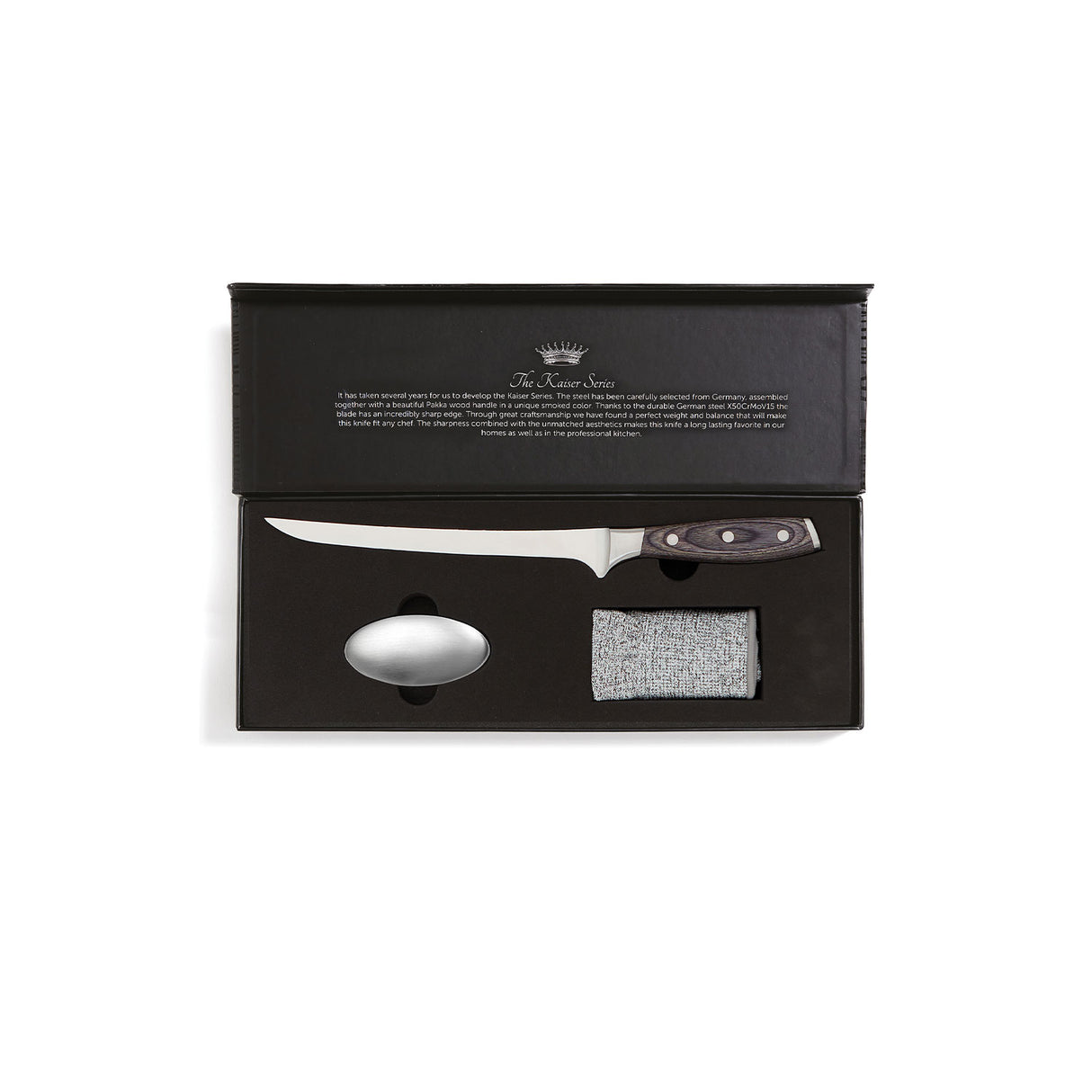 kalan fileointi setti, lahjapakkaus