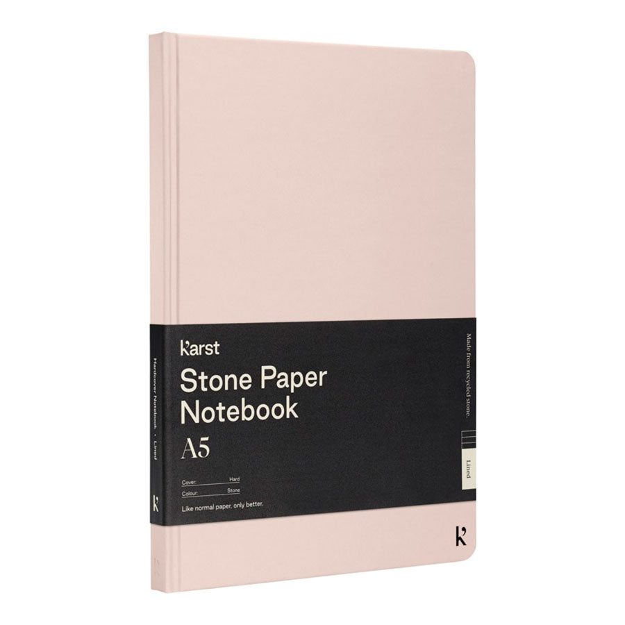 karst muistikirja a5 kivipaperi pioni pinkki
