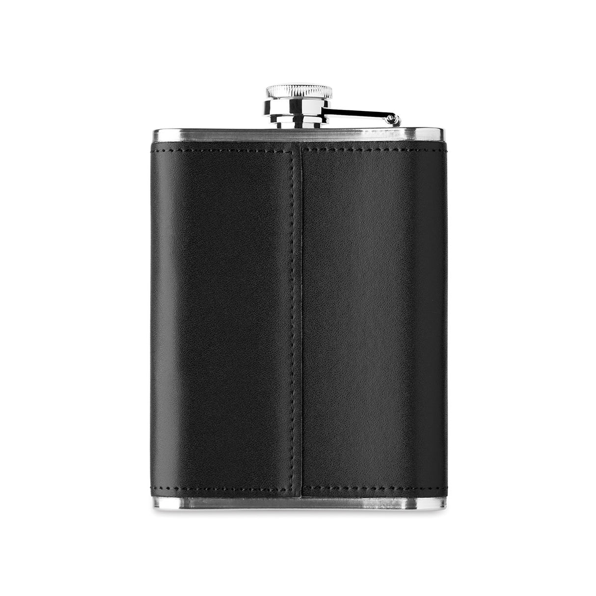 keinonahka taskumatti, musta, 200 ml, selkäpuoli