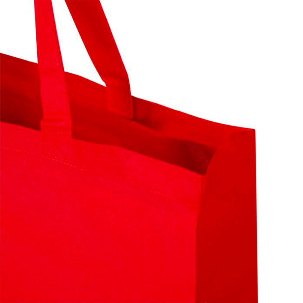 220g kierrätyspuuvilla iso kangaskassi punainen