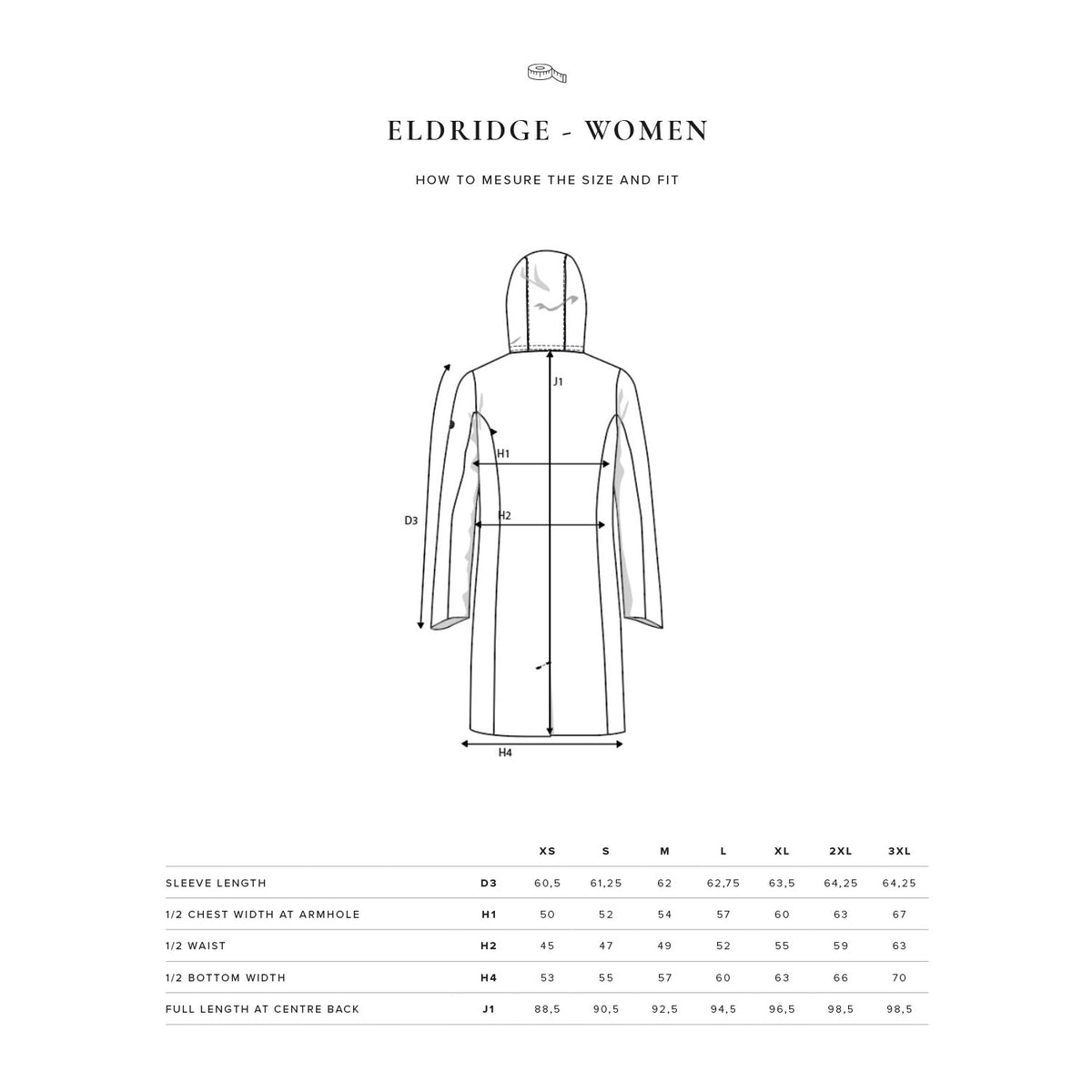 kokotaulukko nimbus Eldridge Women