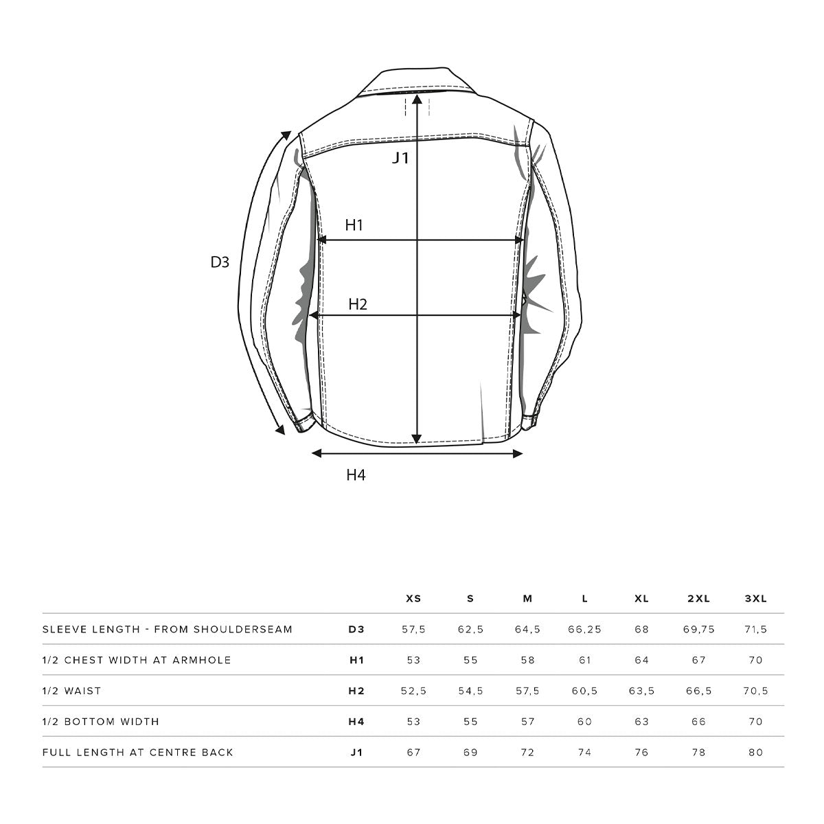 kokotaulukko nimbus sonoma paitatakki