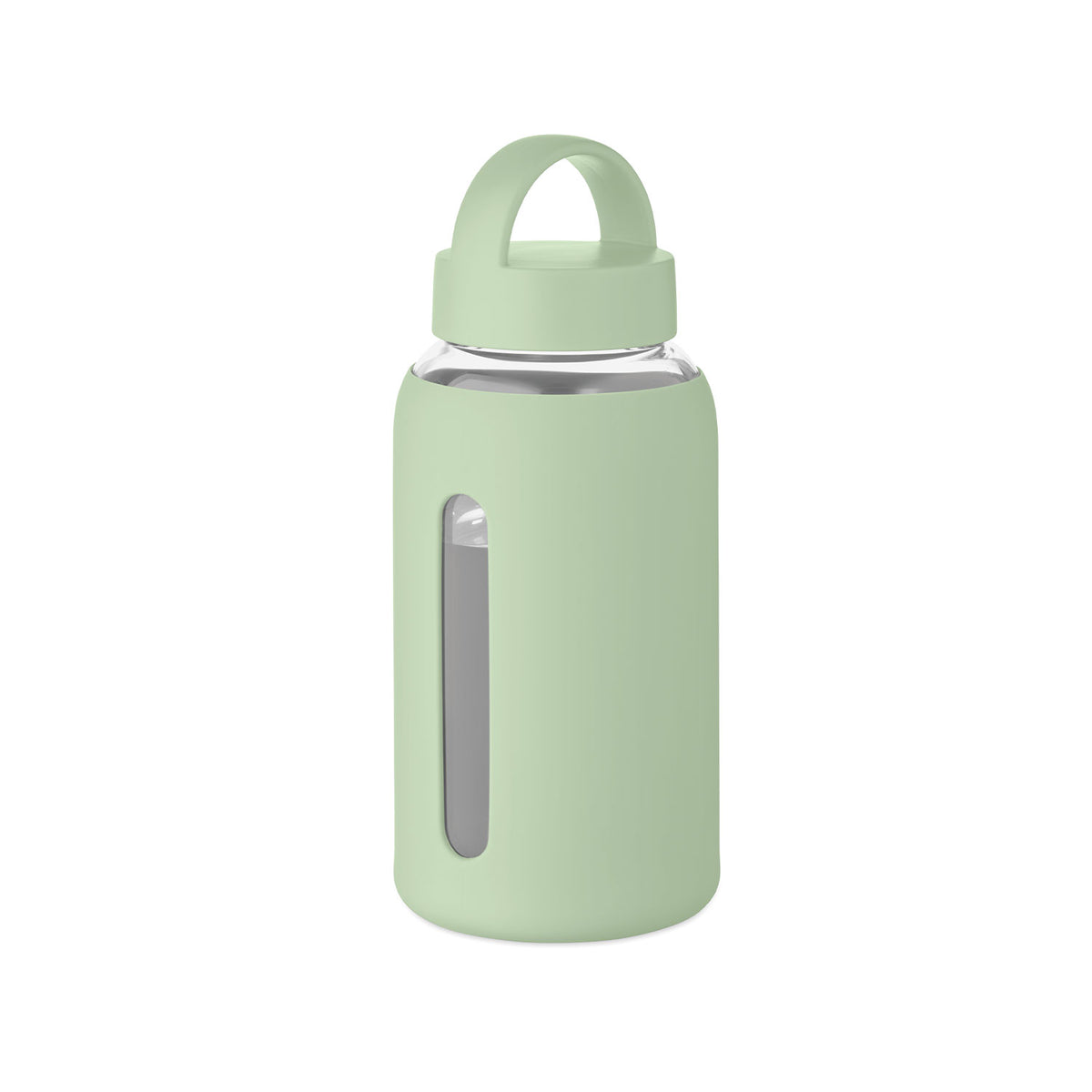 lasi juomapullo mintun vihreä silikonisuoja 600 ml